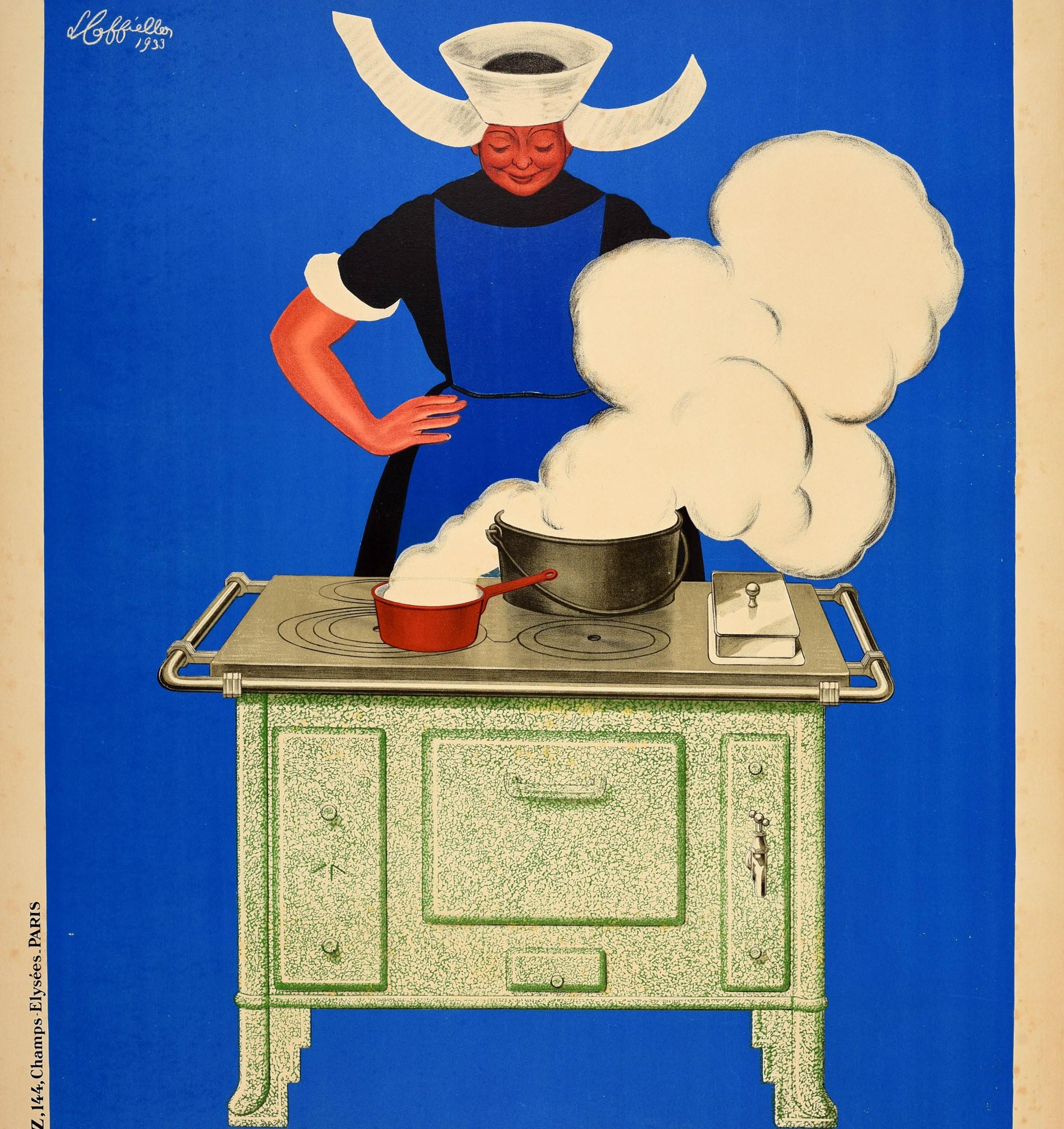Original Vintage Advertising Poster Baudin Cuisiniere Cooking Leonetto Cappiello For Sale 3