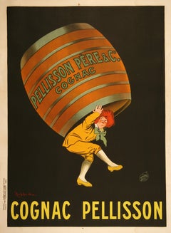 Original Vintage Cognac Pellisson Large Poster by Leonetto Cappiello c1920