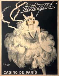 Original Vintage Mistinguette Casino de Paris Poster von leonetto Cappiello 1920