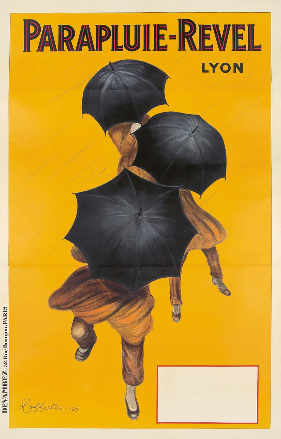 Leonetto Cappiello - Affiche publicitaire vintage d'origine Baudin Leonetto Cappiello - Affiche publicitaire vintage d'origine Baudin
