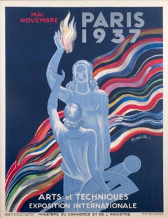 "Paris Exposition 1937" Original Vintage Poster