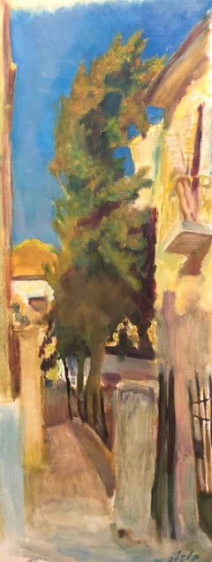 Grande paesaggio di Gerusalemme Judaica Olio su tela Artista russo israeliano Balaklav