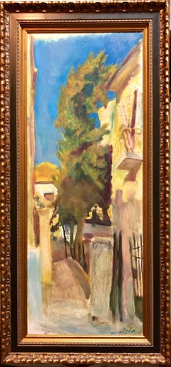 Large Jerusalem Landscape Judaica Oil on Canvas Russian Israeli Artist Balaklav