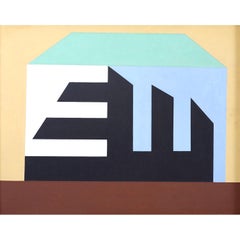 Russian Constructivist painting by Leonid Borisov