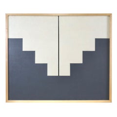 Geometric abstraction by Soviet artist Leonid Borisov