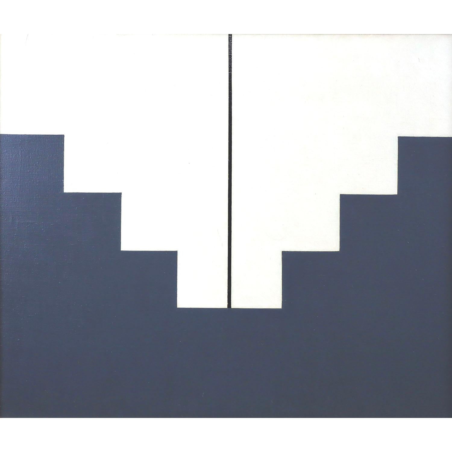 Geometric abstract painting by Soviet artist Leonid Borisov, a leading figure in Soviet Nonconformist Art.
Borisov participated in almost every significant "unofficial art" exhibitions in St Petersburg since the 1970s.  He was influenced by Moscow's