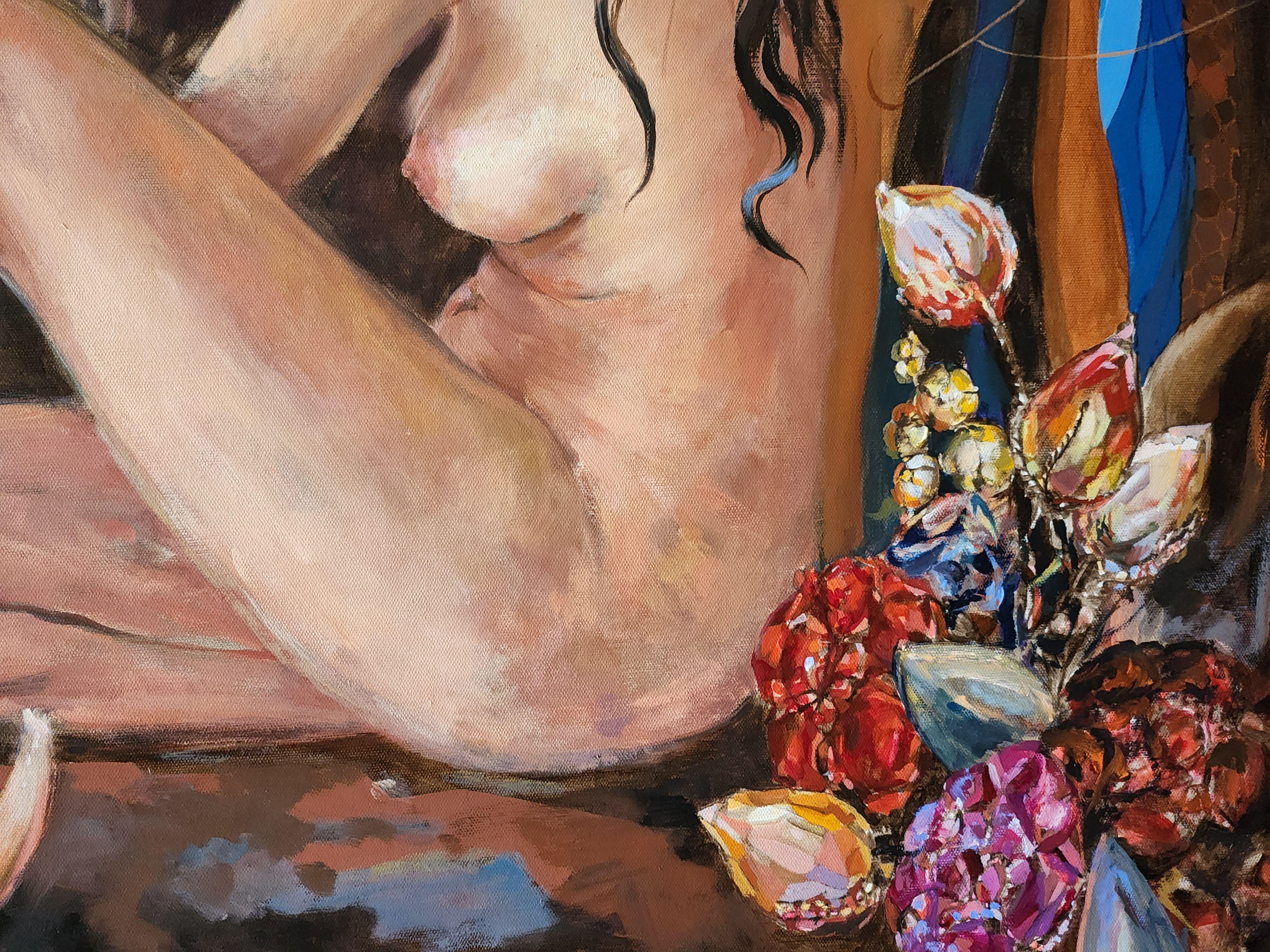 Conversation with Eternity, Painting, Oil on Canvas For Sale 1