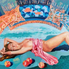 Sleeping Aphrodite, Painting, Oil on Canvas