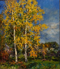Autunno dorato   Olio cm. 79 x 90 cm.    1993