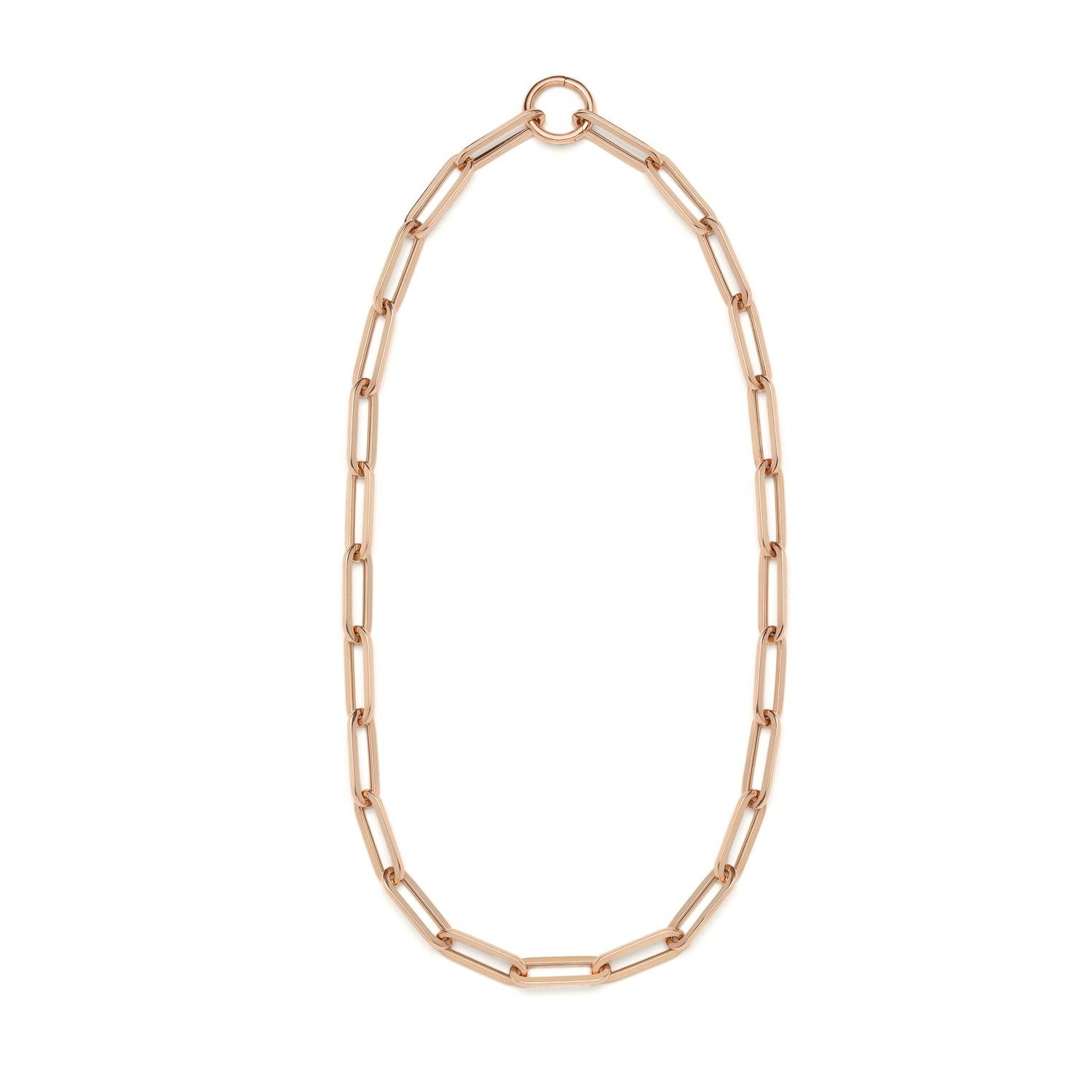 Contemporary Leonie 4-in-1 Convertible Necklace and Bracelet Chain in Rose Gold For Sale
