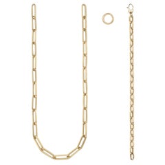 Leonie 4-in-1 Convertible Necklace and Bracelet Chain in Yellow Gold