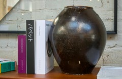 ‘Leonie’ Asian Ceramic Vase, 13-Inch Diameter, Vintage