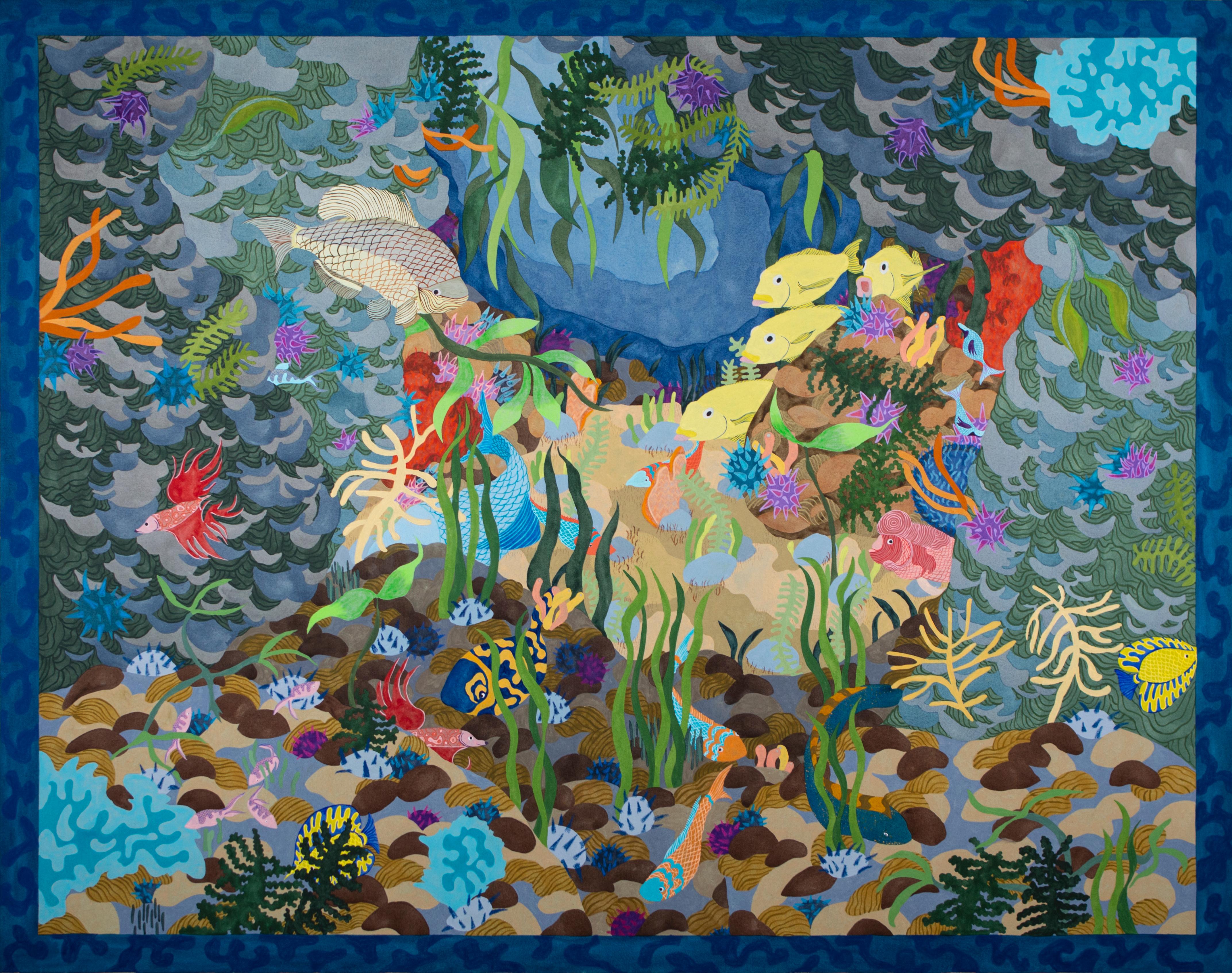 Leonie Schneider Figurative Painting - Ocean Odyssey