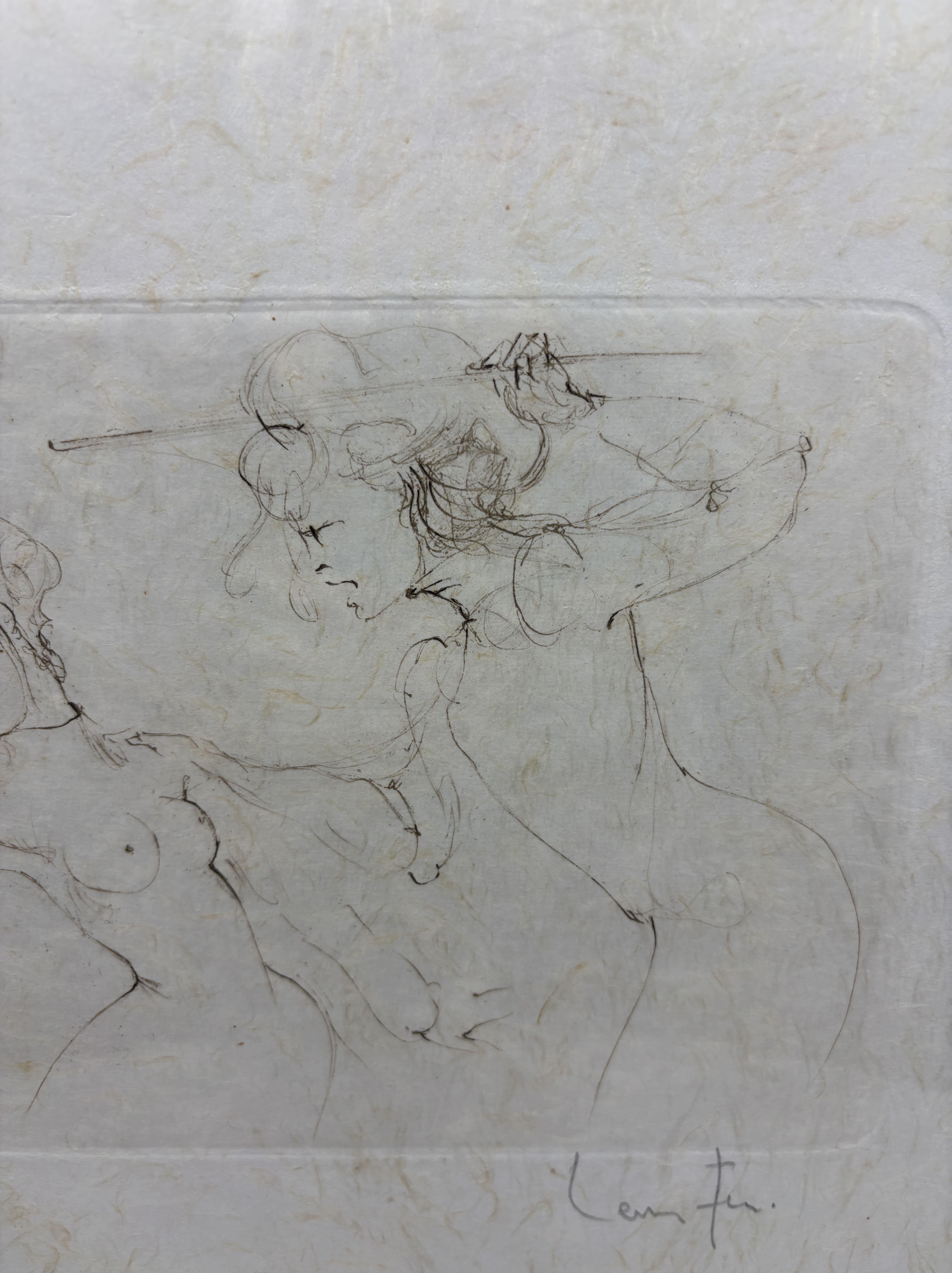 Leonor Fini (1907-1996), Stampa calcografica originale, firmata dall'artista in vendita 5