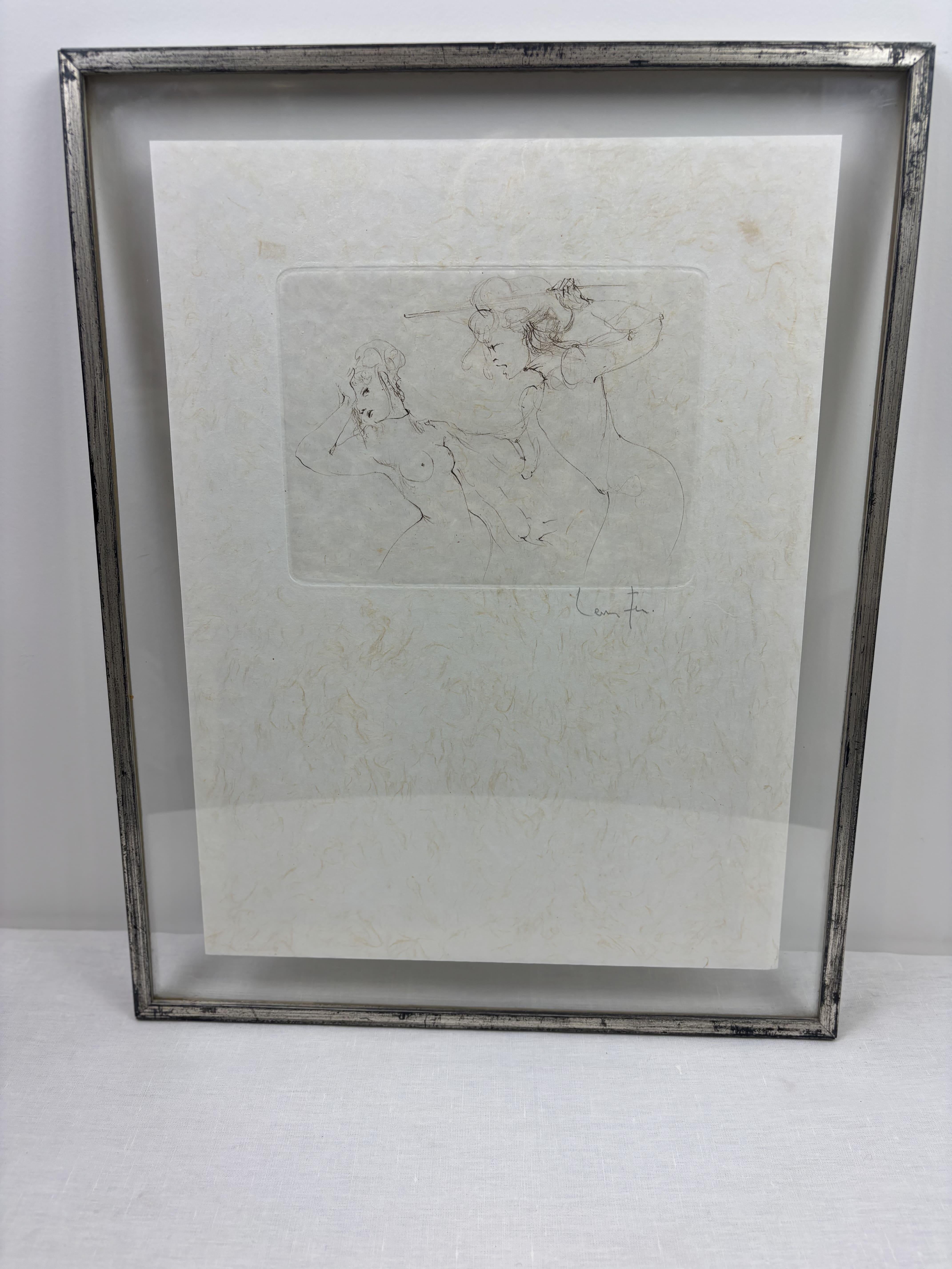 Francese Leonor Fini (1907-1996), Stampa calcografica originale, firmata dall'artista in vendita