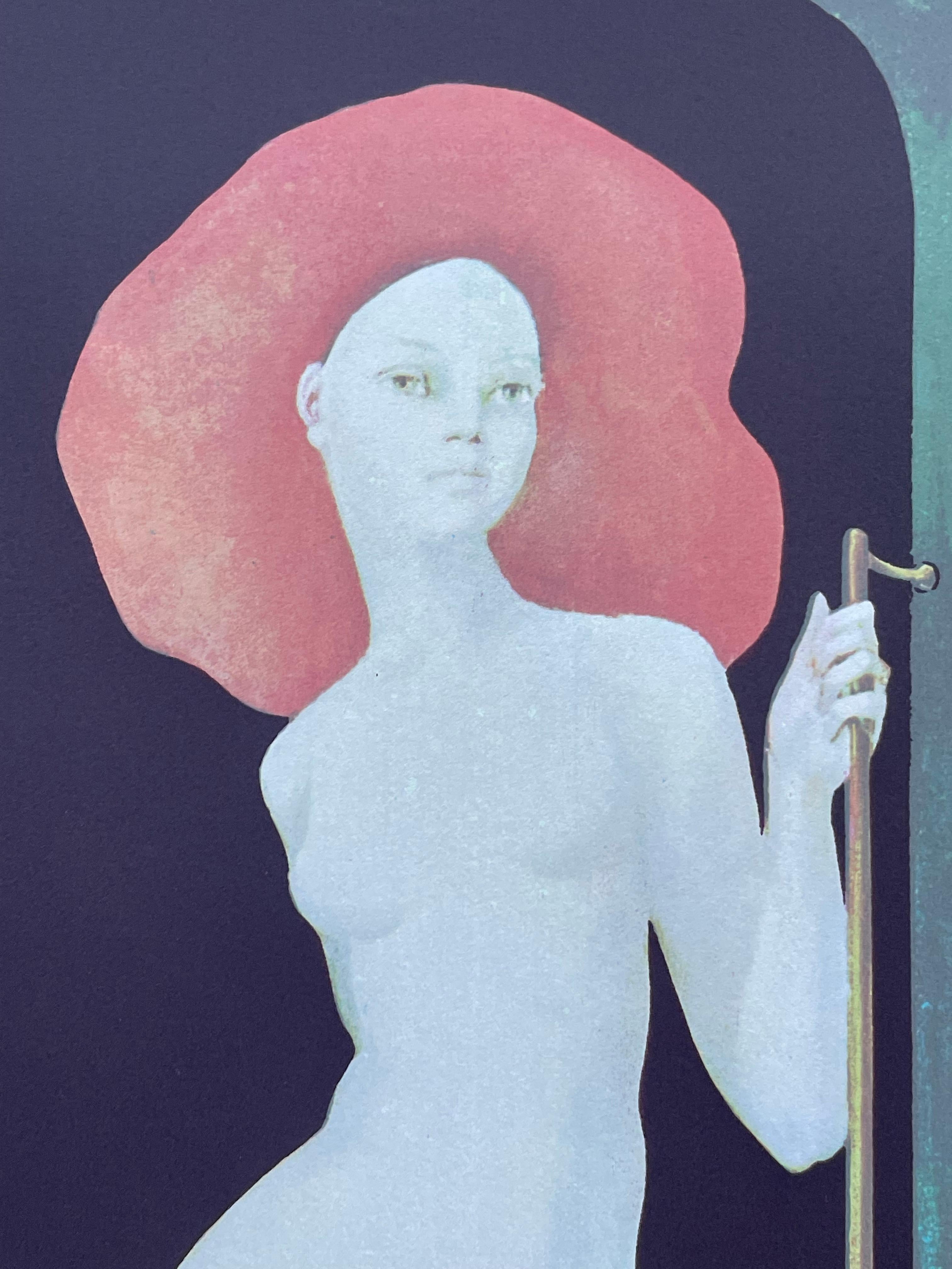 Leonor Fini , Vesper express, seltener Druck auf Papier (Französisch) im Angebot