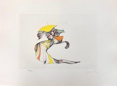 Pomeriggio d'autunno - litografia numerata e firmata a mano Leonor Fini Surrealista, 1975