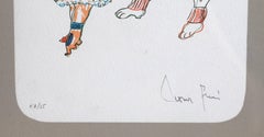 Lithographie surréaliste Bluffman's encadrée de Leonor Fini