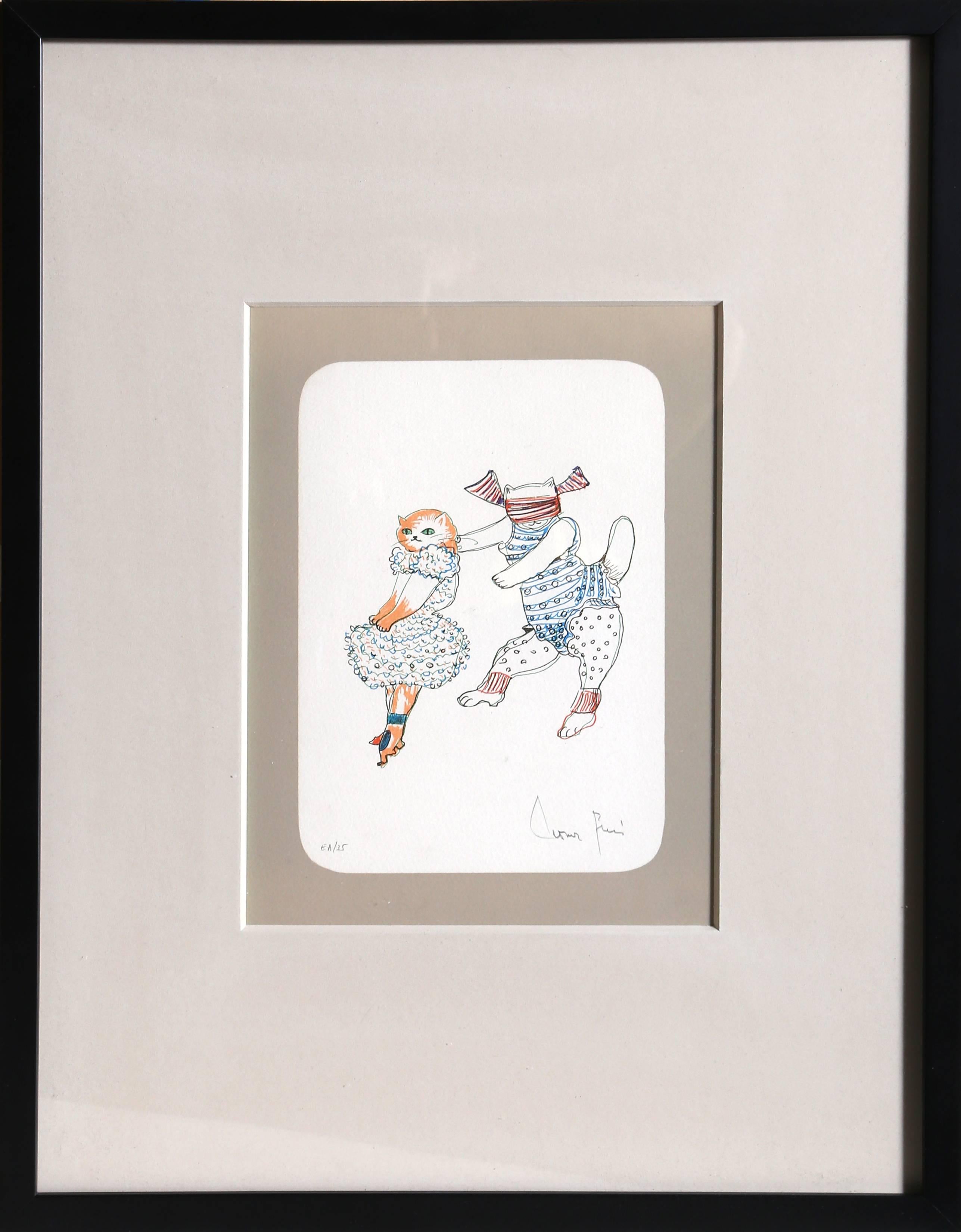 Artist: Leonor Fini (Argentine / French, 1908-1996)
Title: Blind Man's Bluff
Year: circa 1970
Medium: Lithograph, signed in pencil
Edition: EA 35
Image Size: 10 x 7 inches
Frame Size: 23.5 x 18 inches