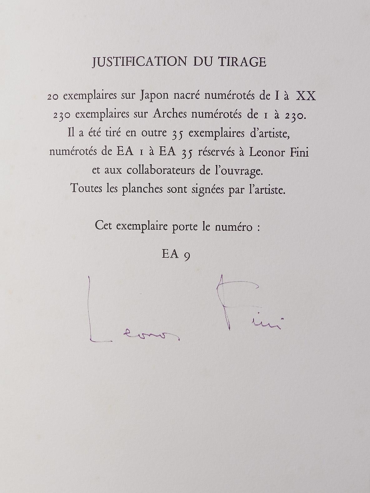 Lythographies de chats La Grande Parade des Chats de Leonor Fini, 1973 en vente 2