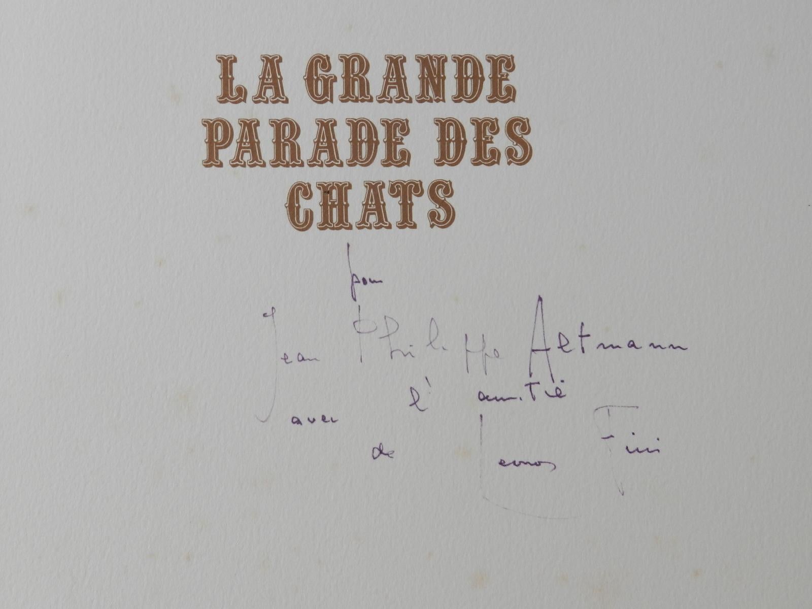 La Grande Parade des Chats by Leonor Fini 1973 Cats Lythographs For Sale 5