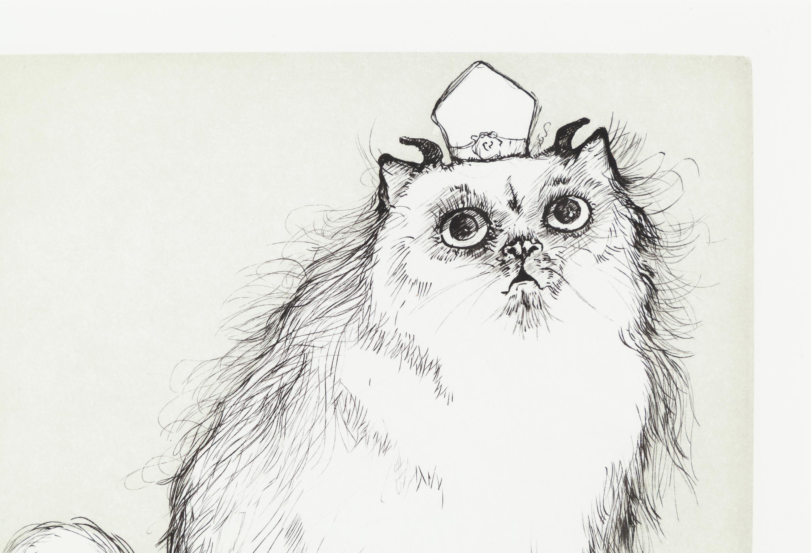 Chimera No. 2 - Beige Animal Print by Leonor Fini