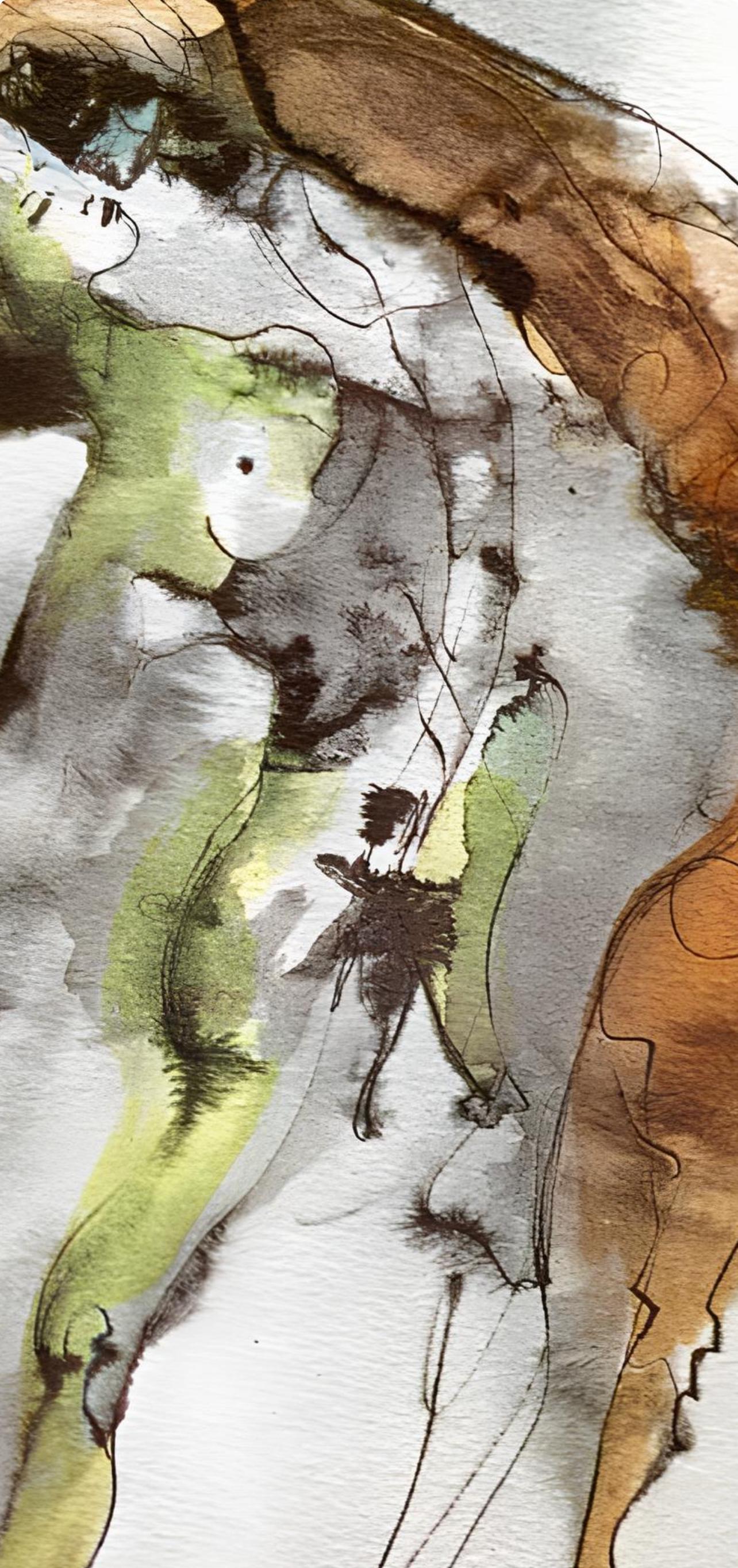 Composition, Histoire d'O, Léonor Fini - Beige Figurative Print by Leonor Fini
