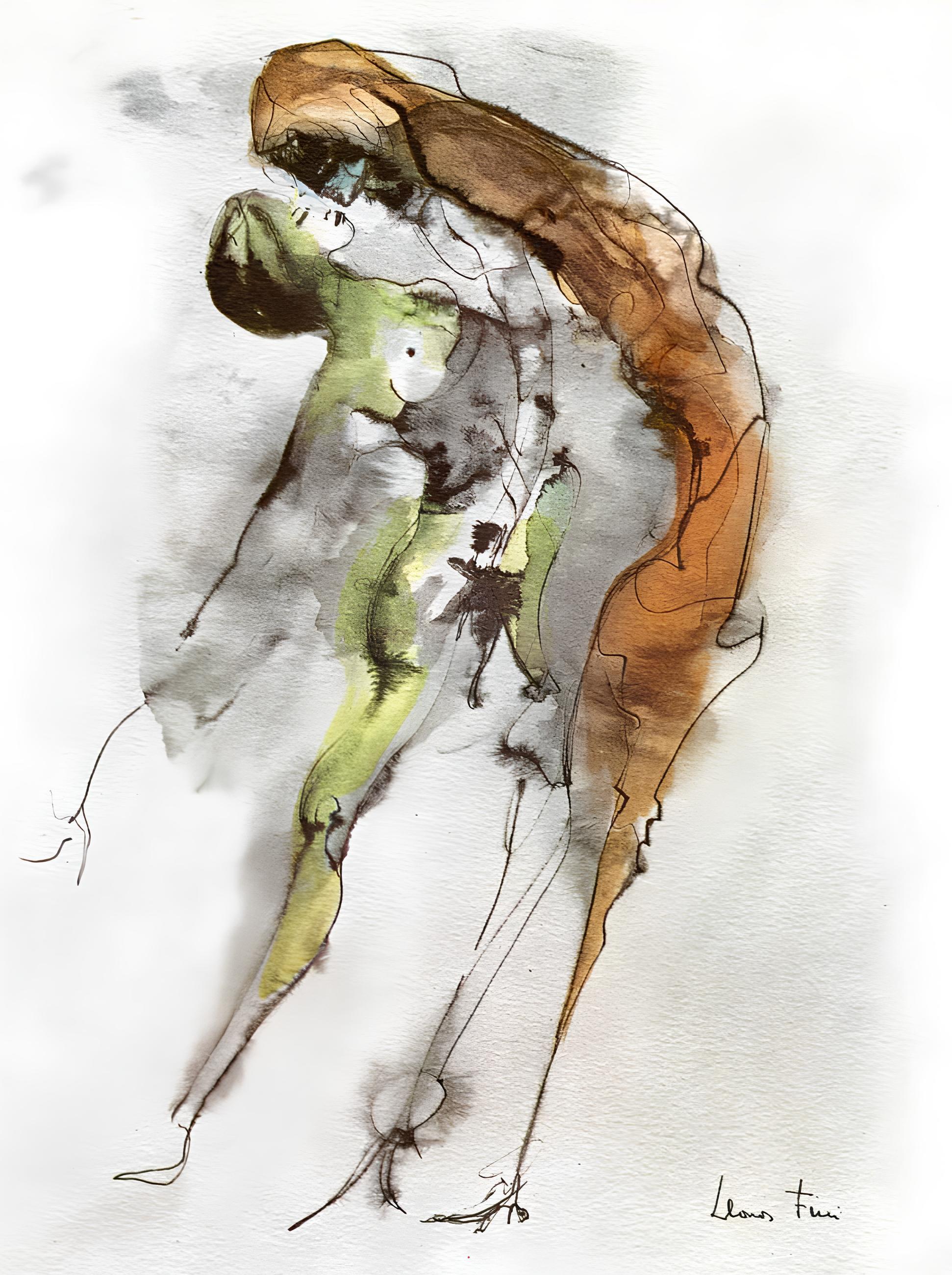 Leonor Fini Figurative Print - Composition, Histoire d'O, Léonor Fini