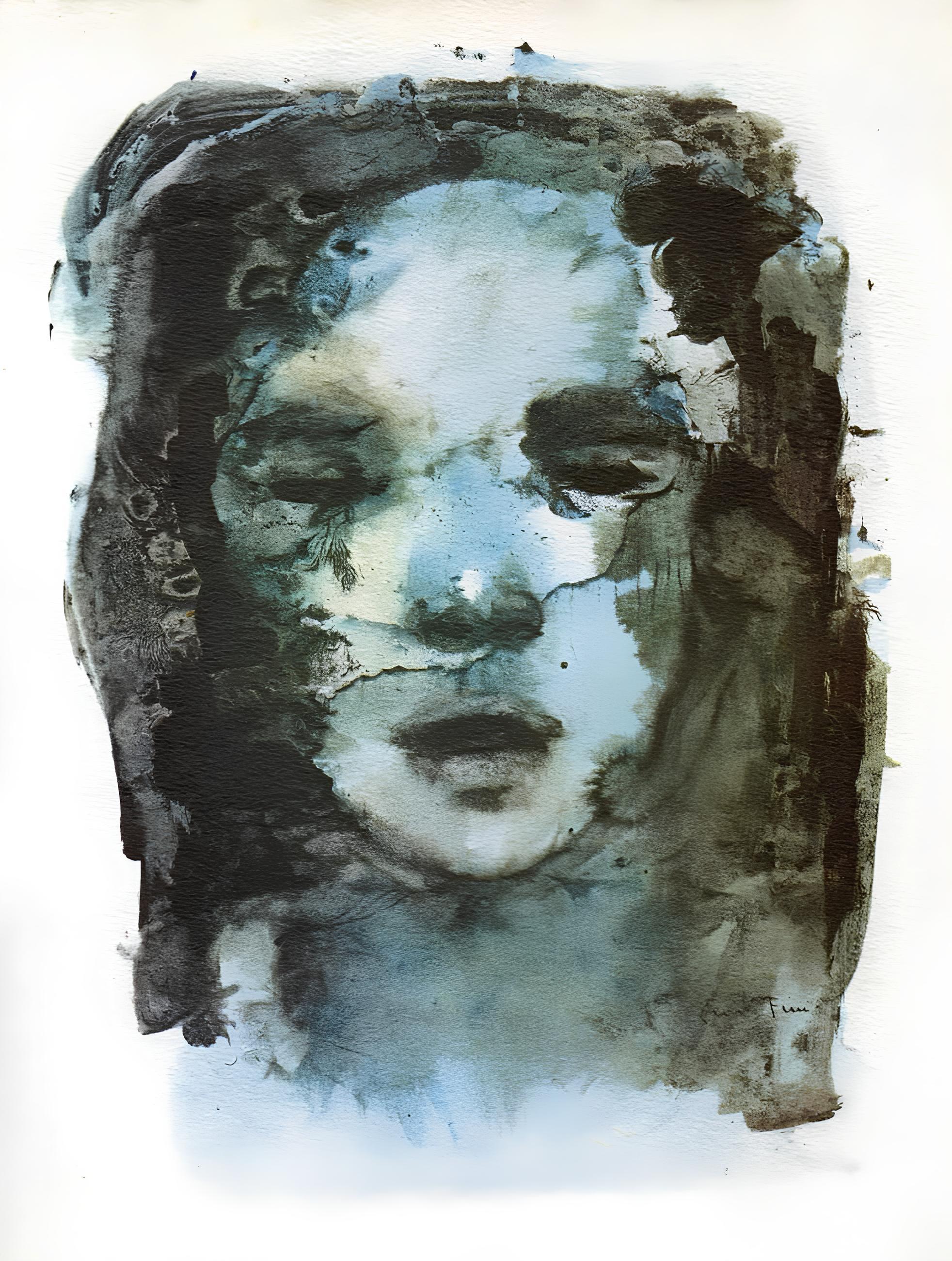 Leonor Fini Figurative Print - Composition, Histoire d'O, Léonor Fini
