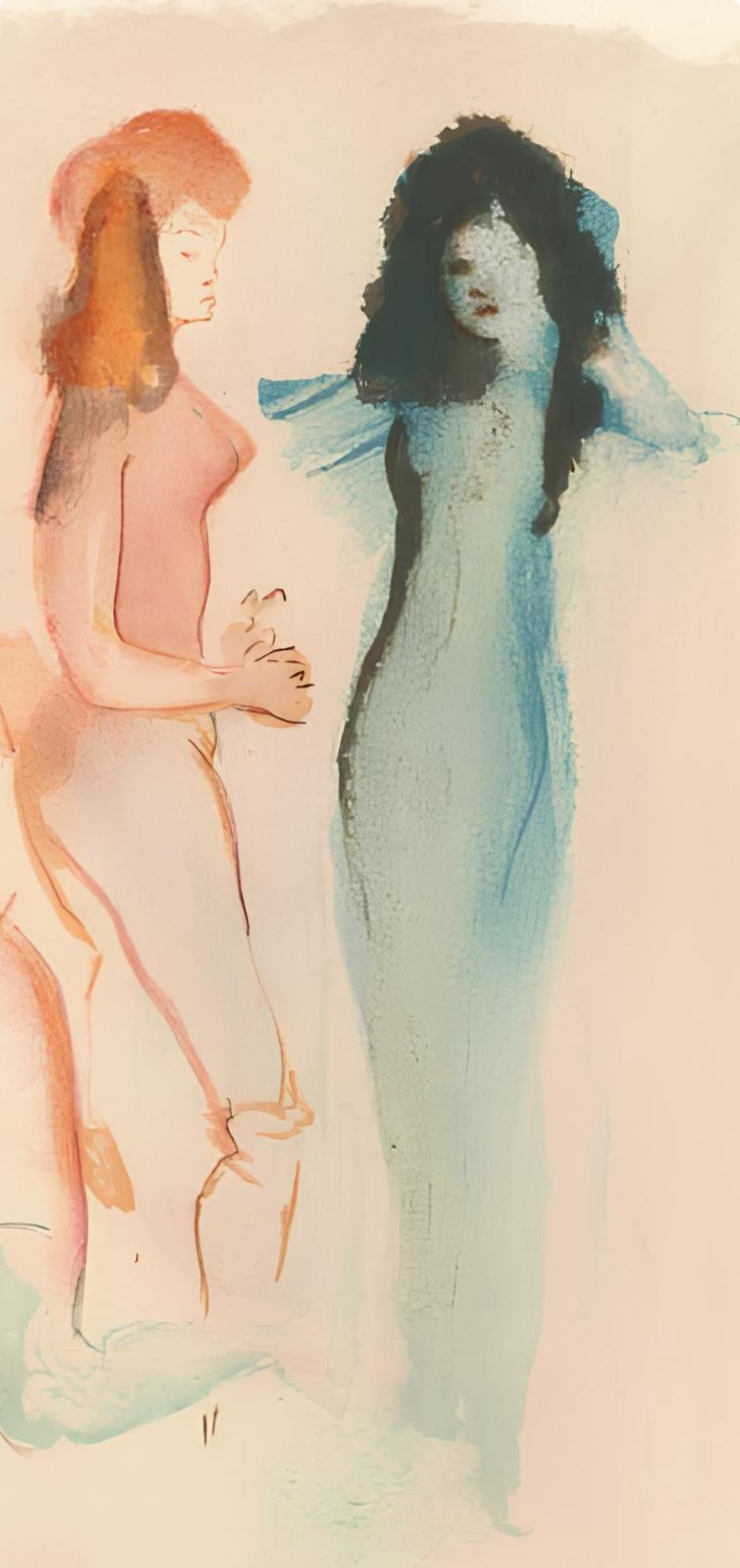 Composition, Parallèlement, Léonor Fini - Print by Leonor Fini