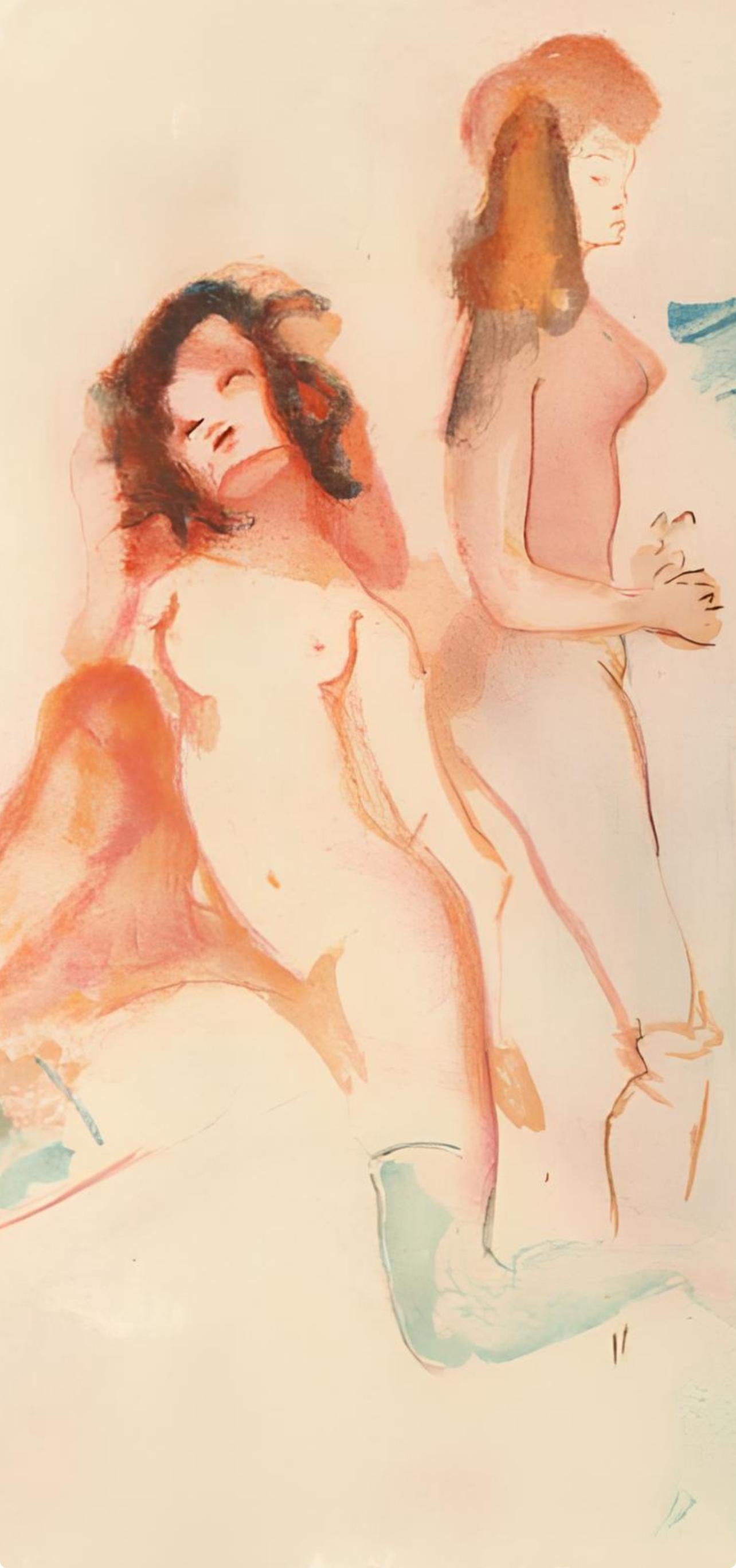 Composition, Parallèlement, Léonor Fini - Modern Print by Leonor Fini