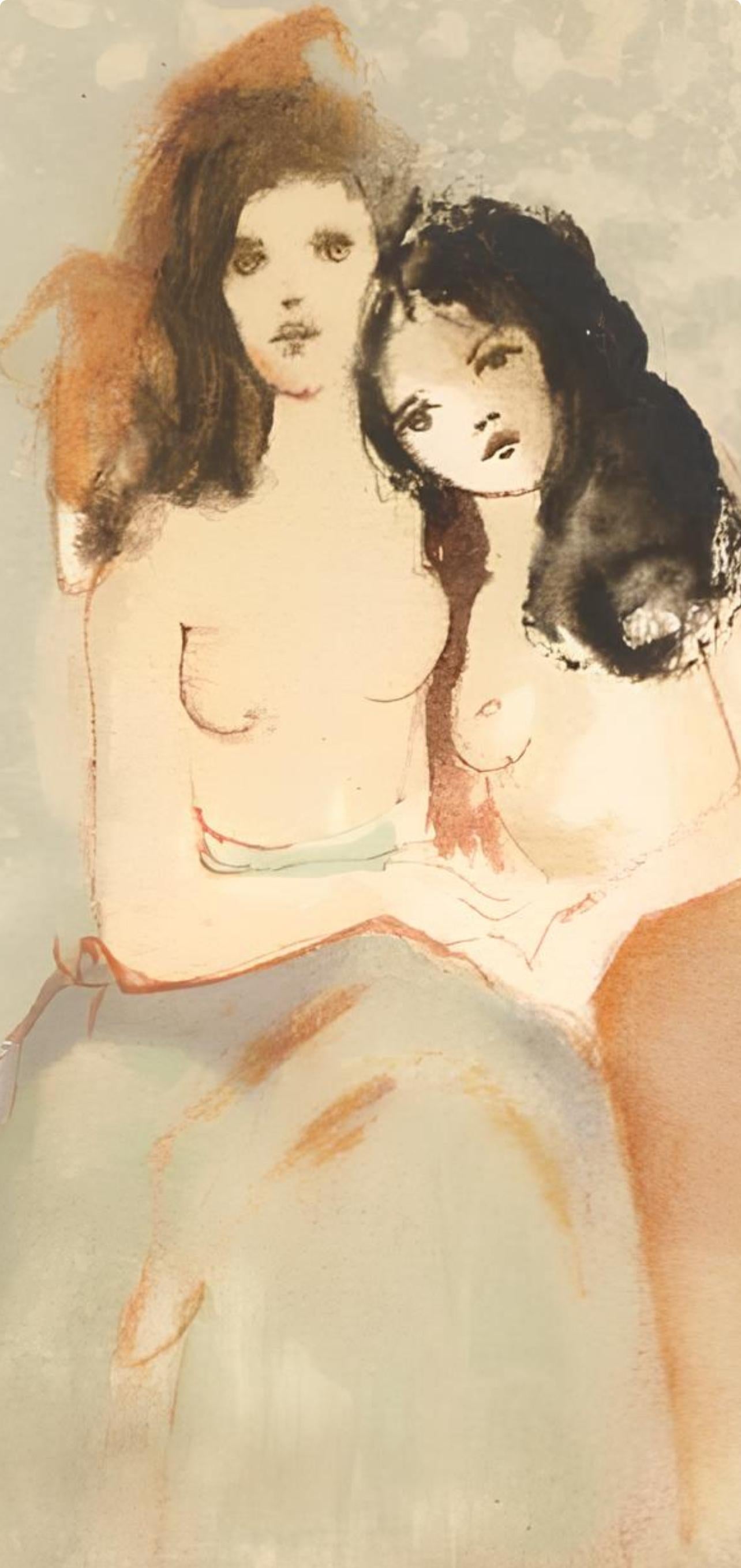 Composition, Parallèlement, Léonor Fini - Modern Print by Leonor Fini