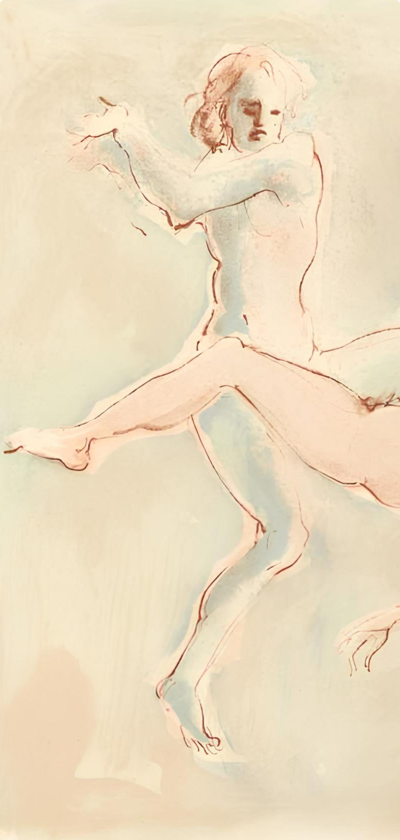 Composizione, Parallèlement, Léonor Fini - Figurative Print Bianco di Leonor Fini