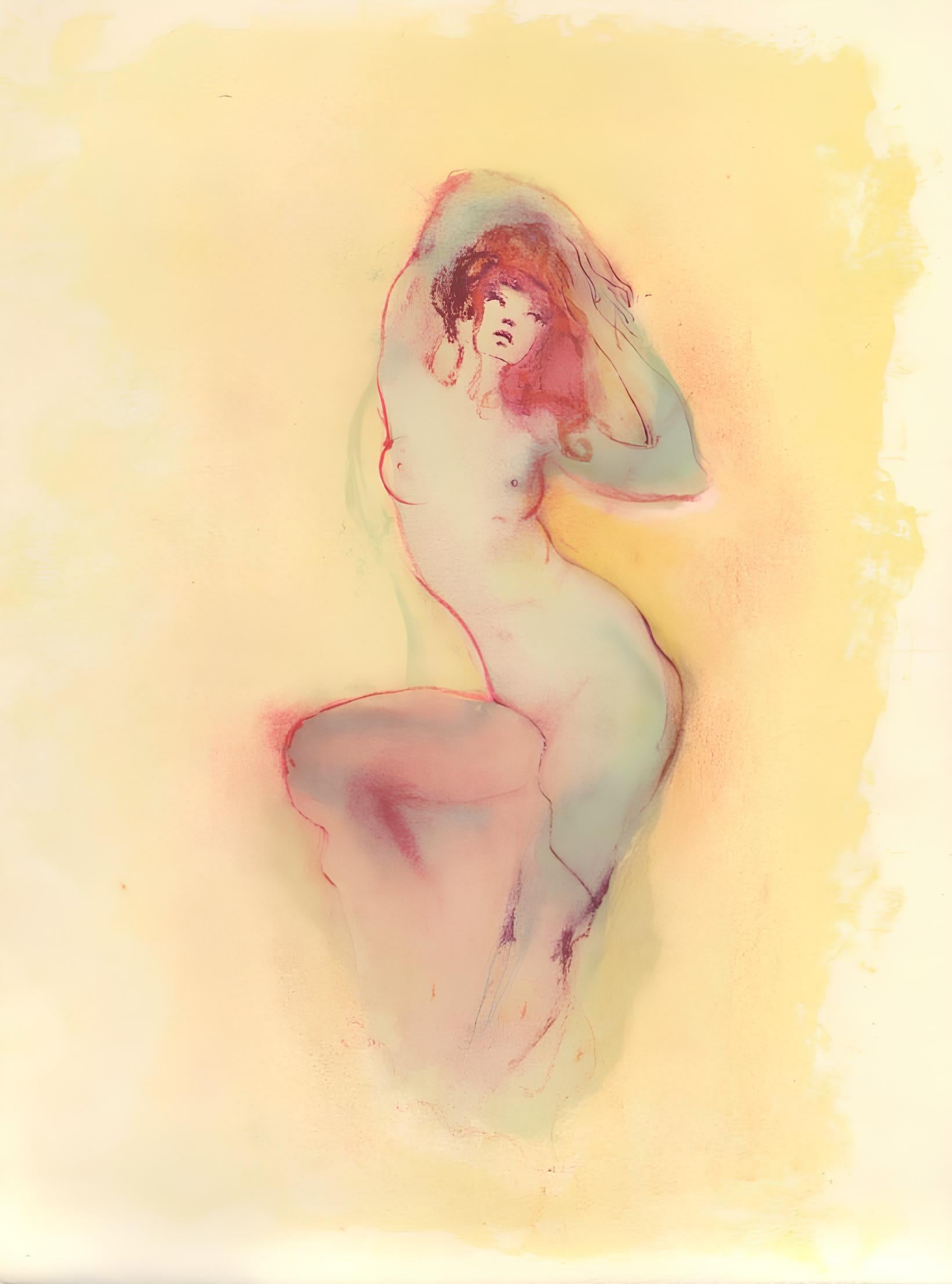 Leonor Fini Landscape Print - Composition, Parallèlement, Léonor Fini