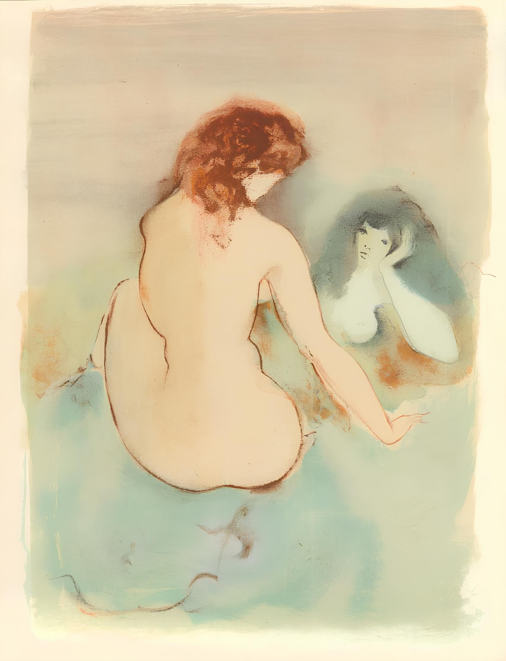 Leonor Fini Figurative Print - Composition, Parallèlement, Léonor Fini