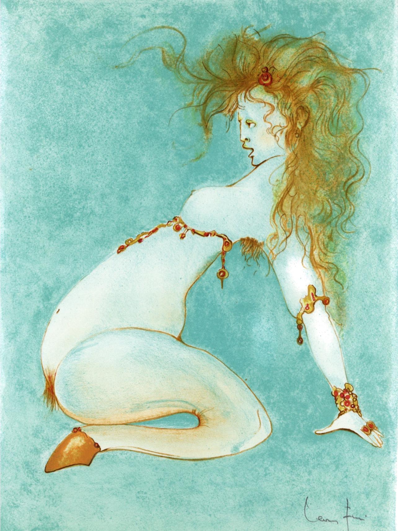 Litografía sobre papel vélin de Rives. Inscripción: firmada a mano y sin numerar, tal como se emitió. Buen estado. Notas: Del folio, Variations sur l'imaginaire, 1972. Publicado por Philippe Lebaud, Éditeur, París; impreso por los ateliers de René