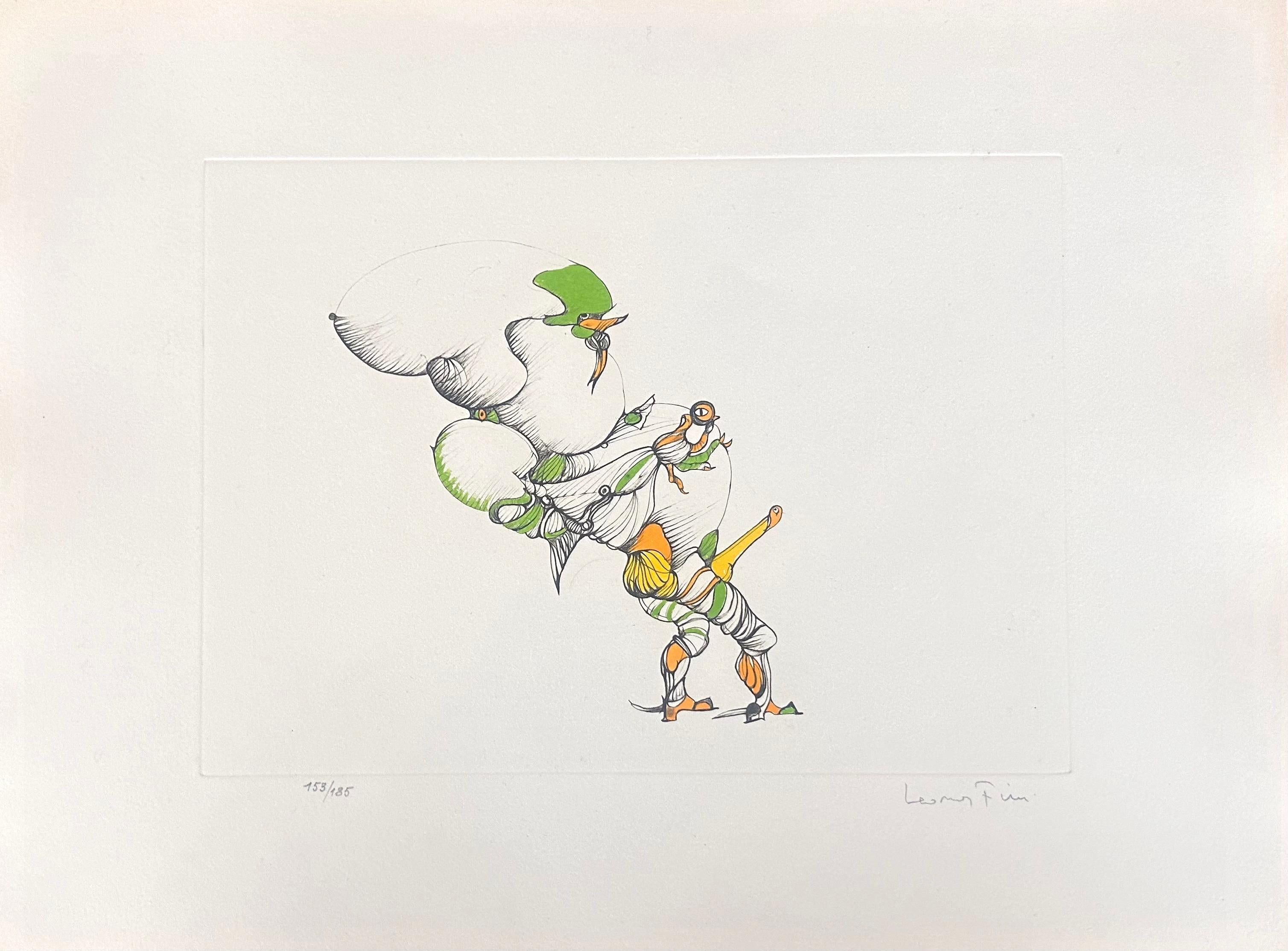 Du fil à retordre - Handsignierte und nummerierte Lithographie Leonor Fini Surrealist, 1975