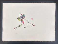 Enrichie de narines - Hand-signed number lithograph Leonor Fini Surrealist, 1975