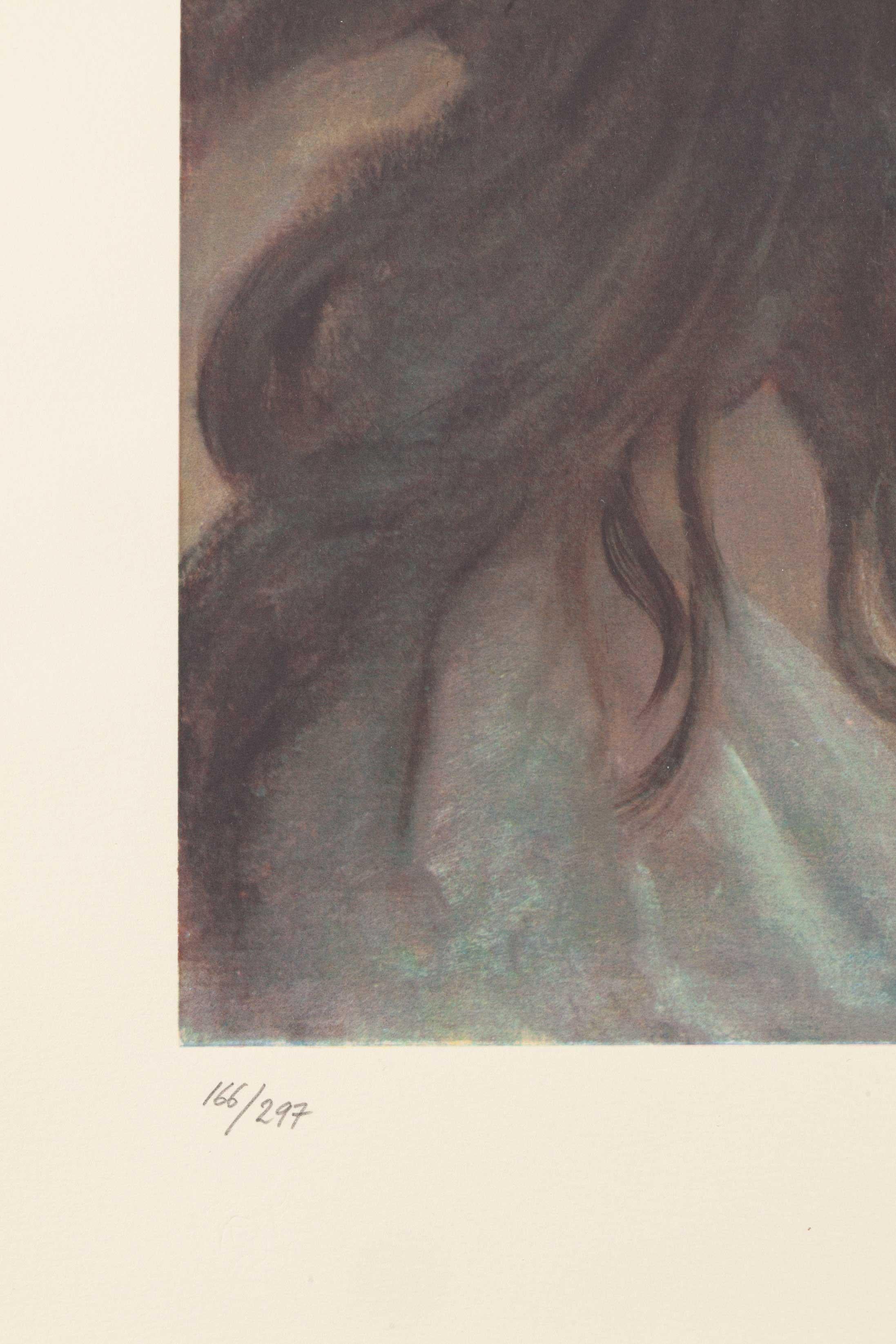 Exclamation - Beige Portrait Print by Leonor Fini