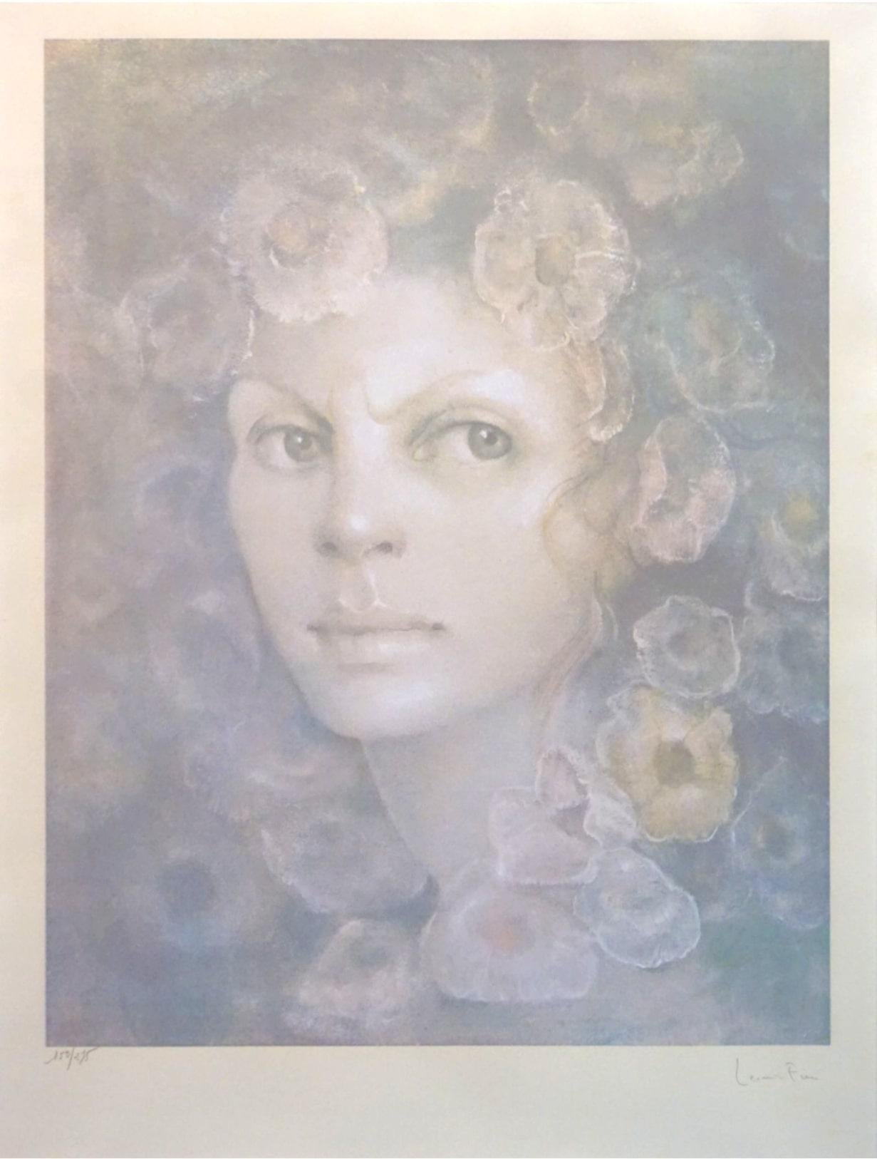 Leonor Fini - Face with flowers, Original Hand-signed and Numbered ...
