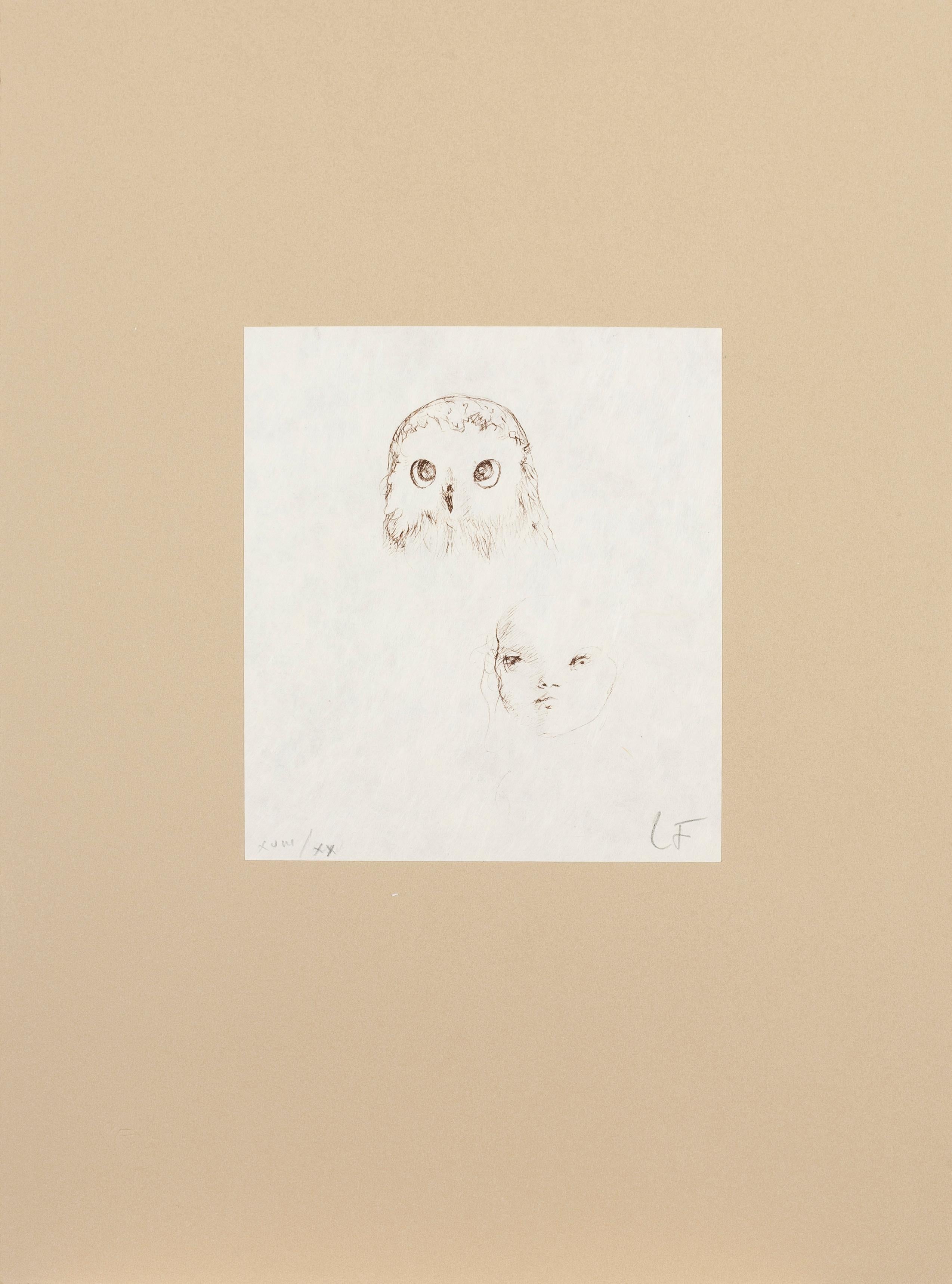 Leonor Fini Animal Print - Faces