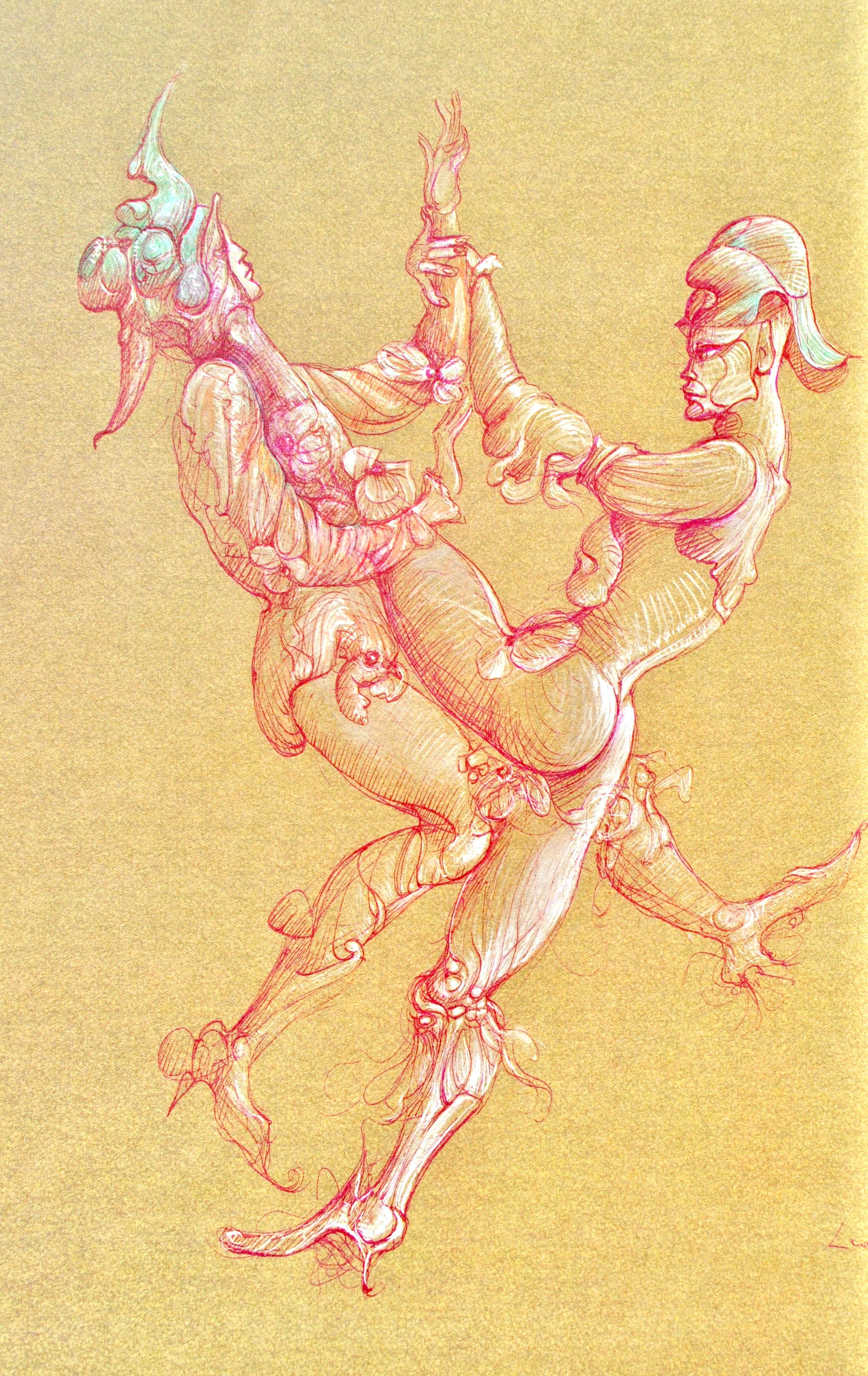 Fini, Composizione, Fruits de la Passion, XXe siècle (dopo) - Print di Leonor Fini
