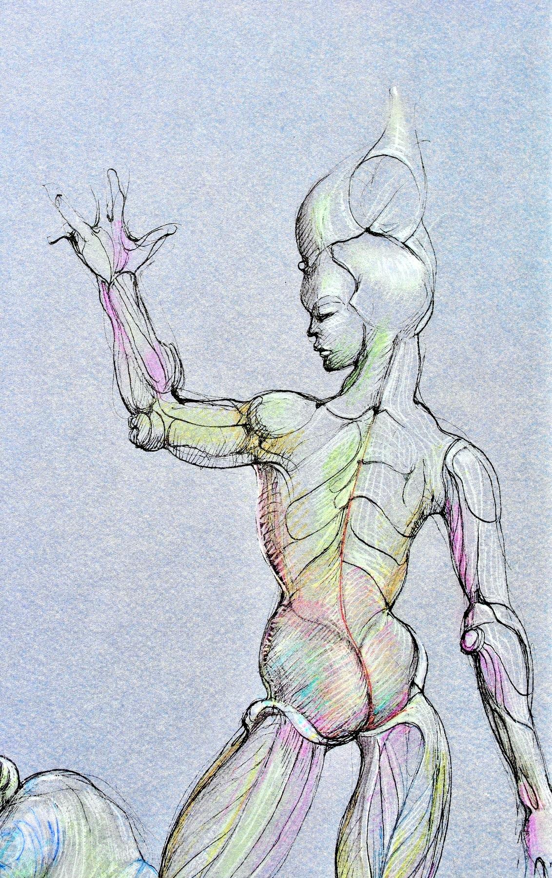 Fini, Composizione, Fruits de la Passion, XXe siècle (dopo) - Print di Leonor Fini