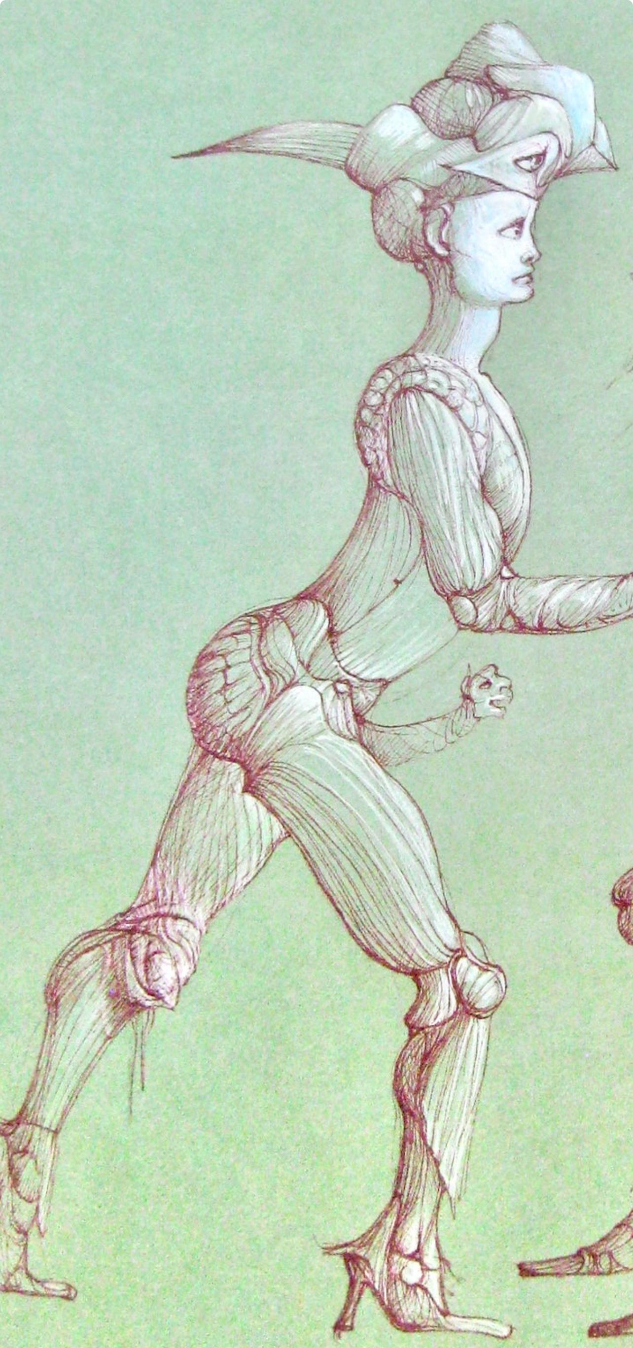 Fini, Composizione, Fruits de la Passion, XXe siècle (dopo) - Print di Leonor Fini