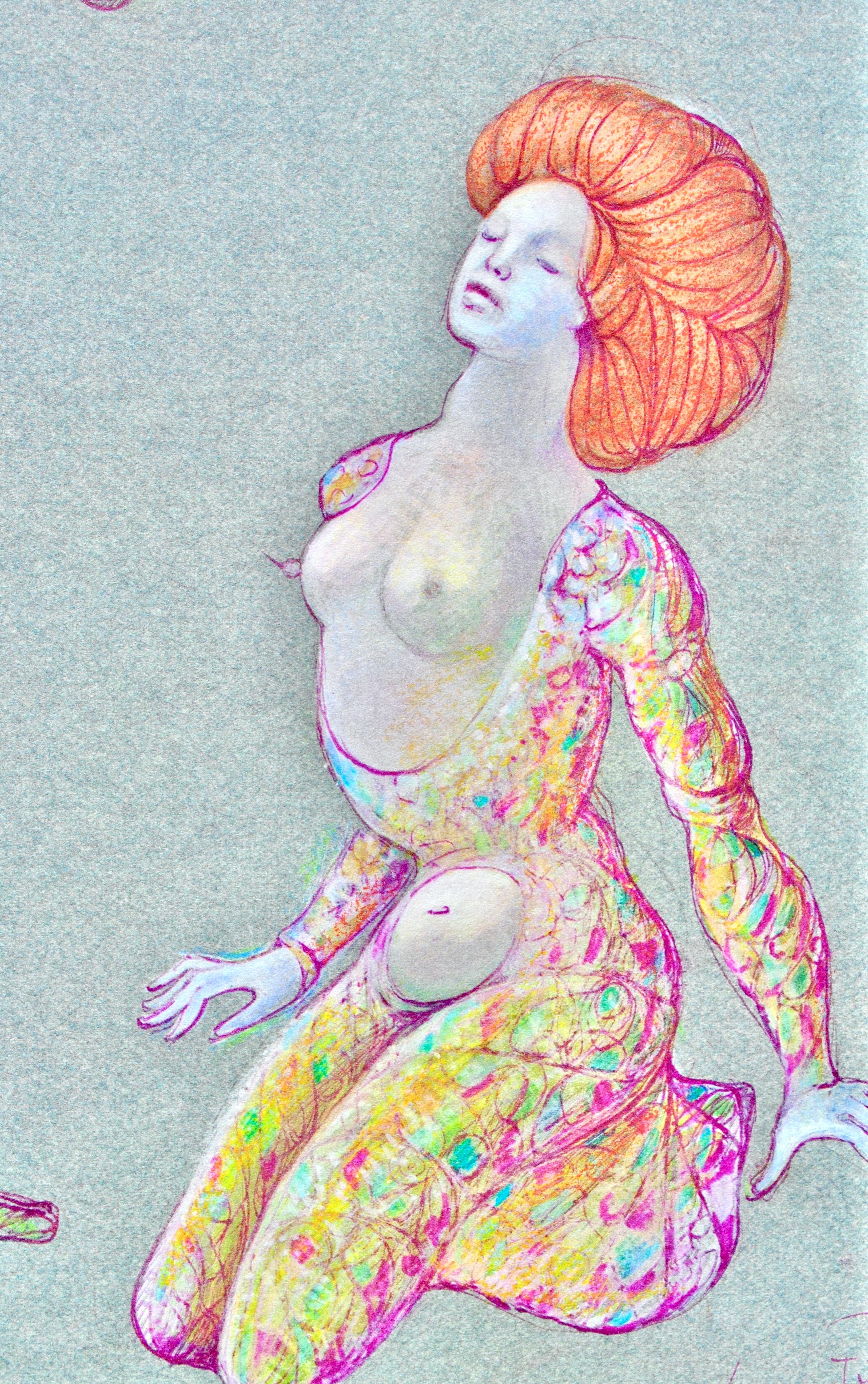 Fini, Composizione, Fruits de la Passion, XXe siècle (dopo) - Print Surrealismo di Leonor Fini