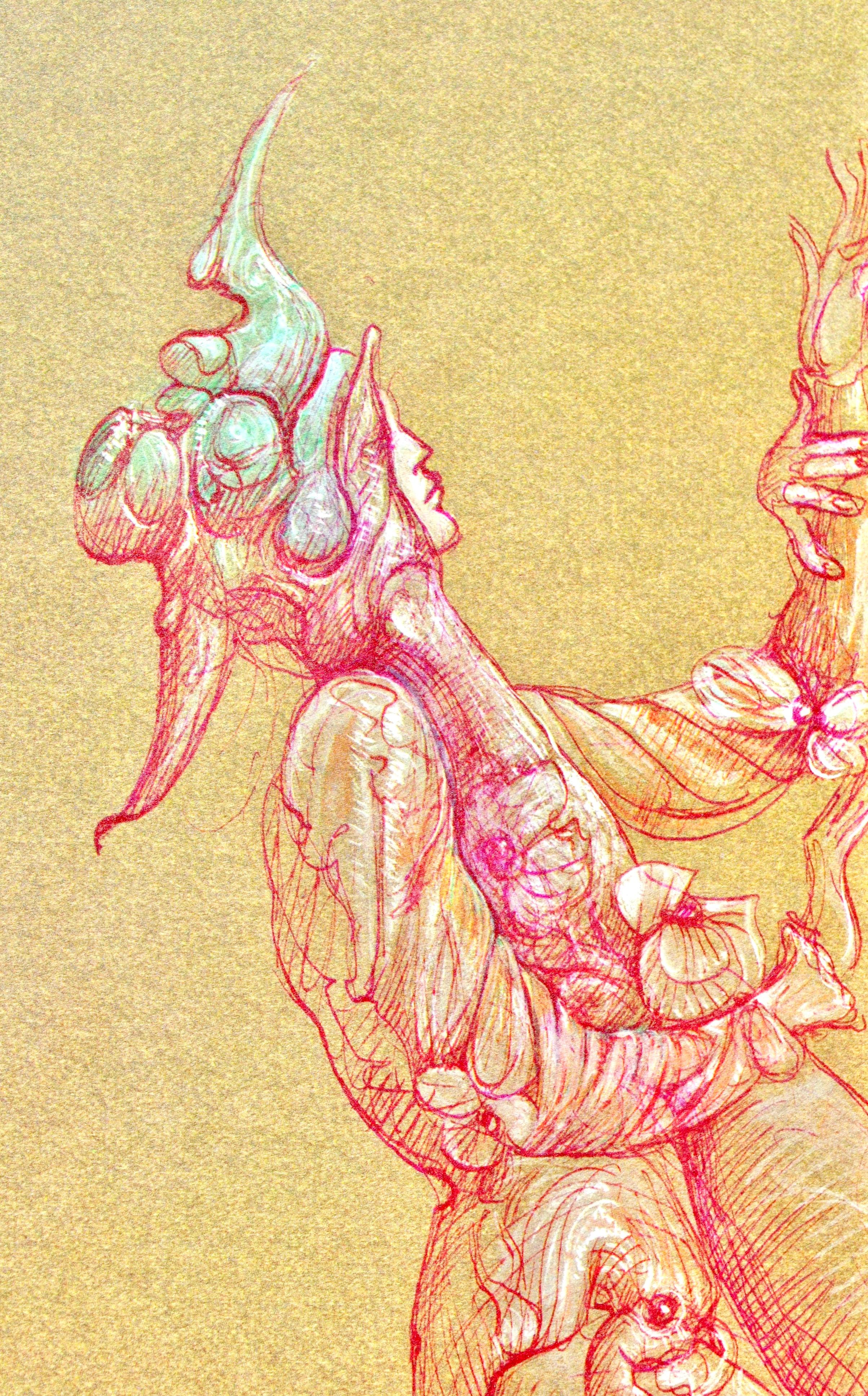 Fini, Composizione, Fruits de la Passion, XXe siècle (dopo) - Print Surrealismo di Leonor Fini