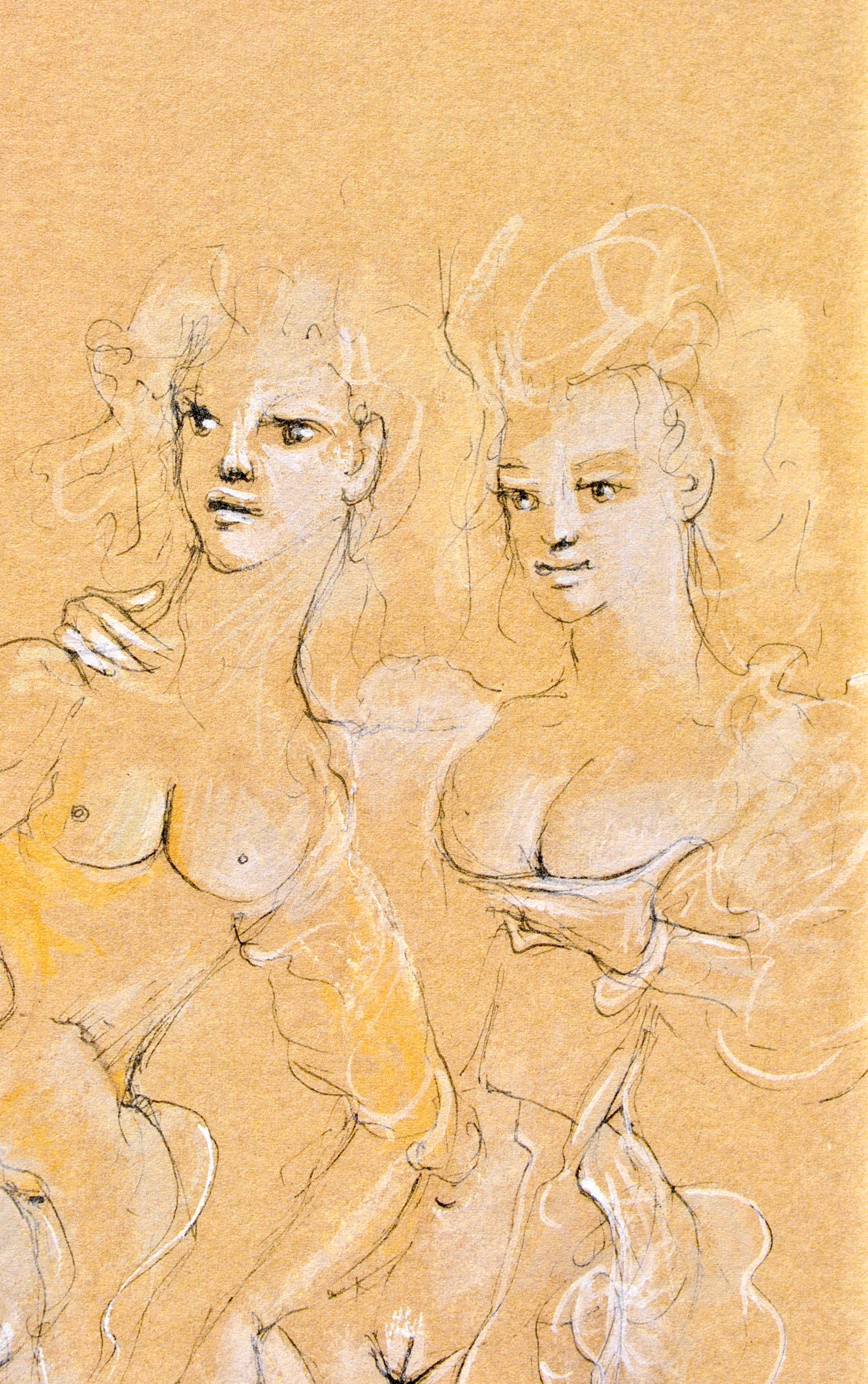 Fini, Composizione, Fruits de la Passion, XXe siècle (dopo) - Print Surrealismo di Leonor Fini