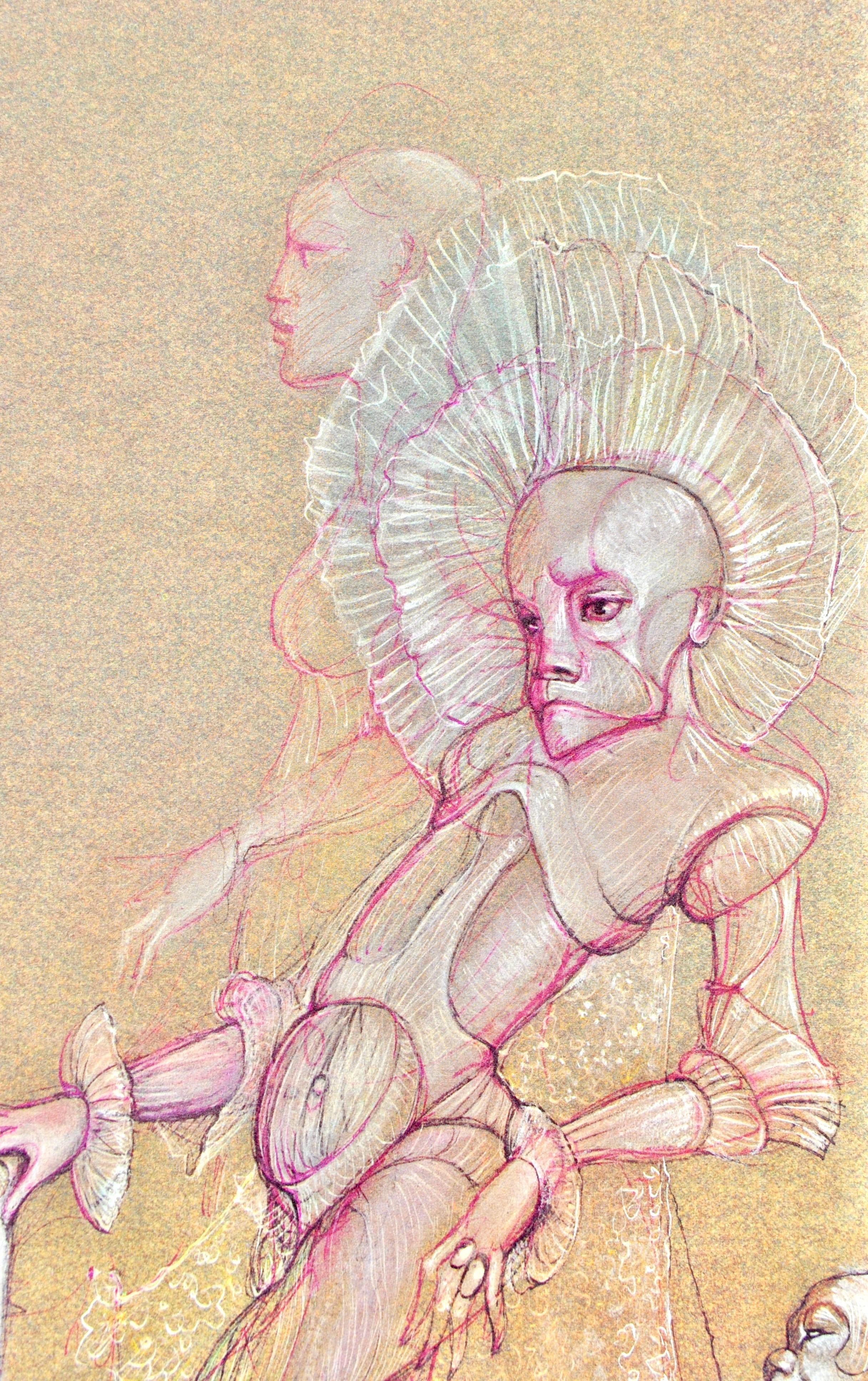 Fini, Composizione, Fruits de la Passion, XXe siècle (dopo) - Print Surrealismo di Leonor Fini