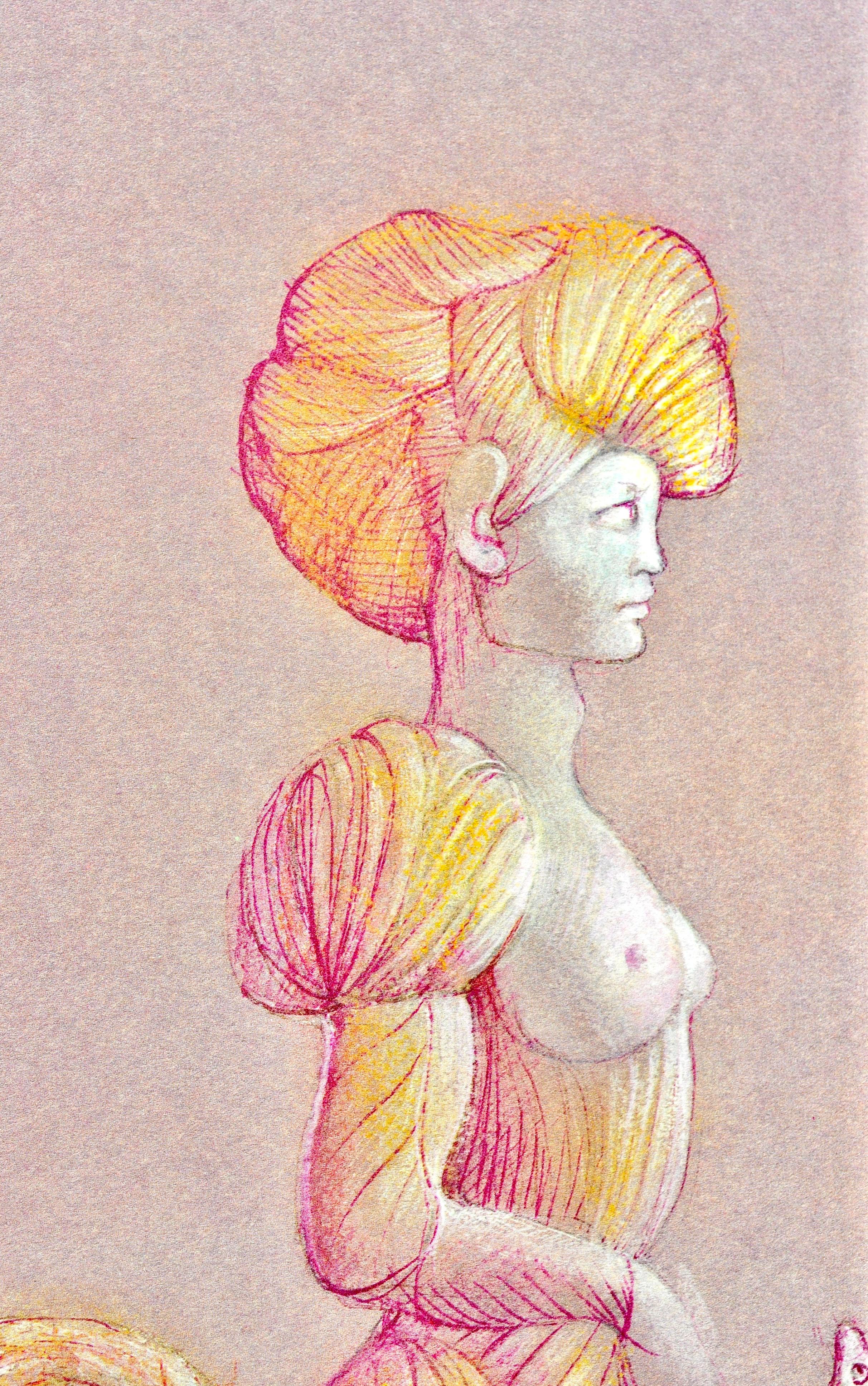 Fini, Composizione, Fruits de la Passion, XXe siècle (dopo) - Print Surrealismo di Leonor Fini