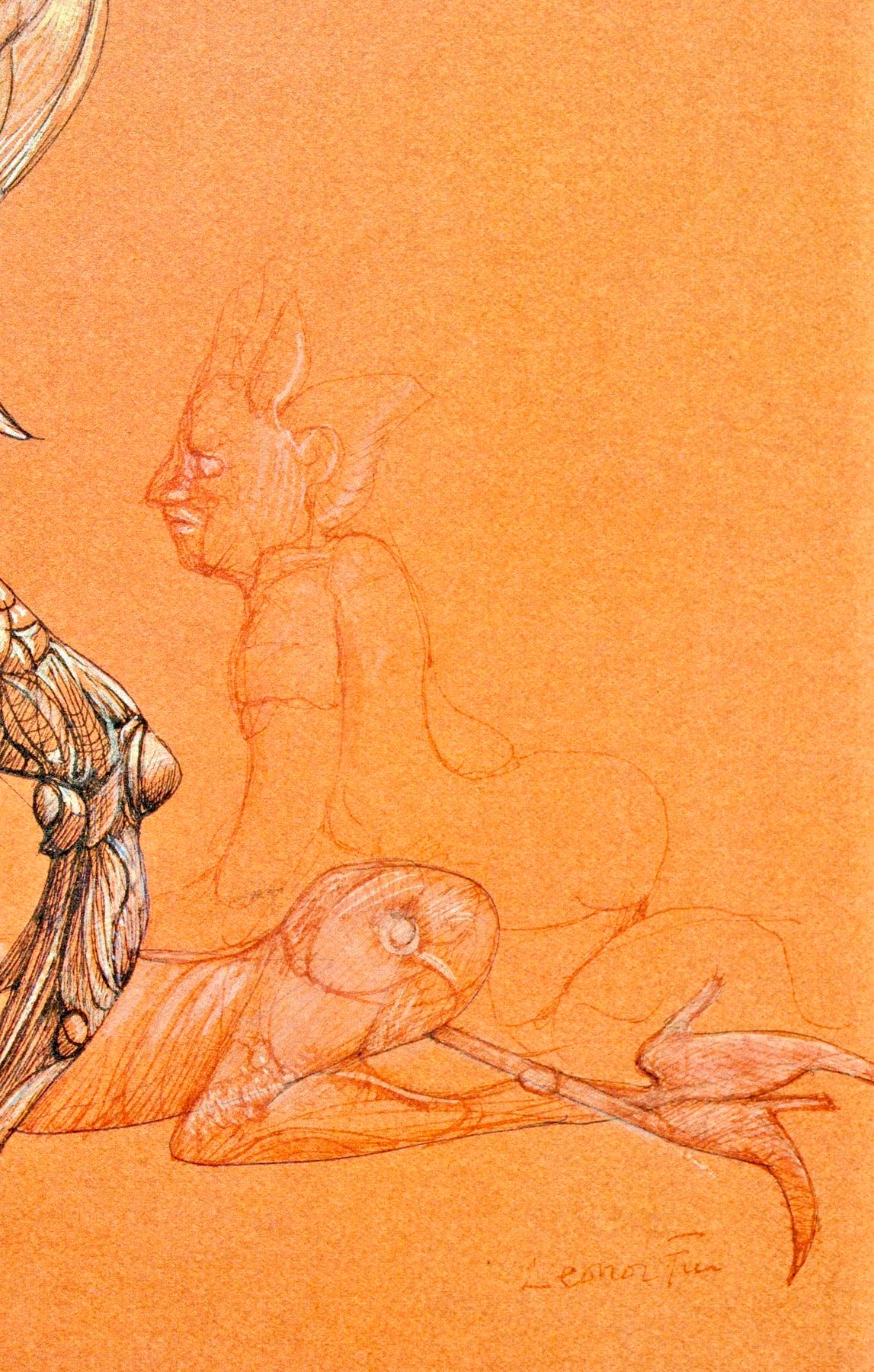 Fini, Composizione, Fruits de la Passion, XXe siècle (dopo) - Print Surrealismo di Leonor Fini